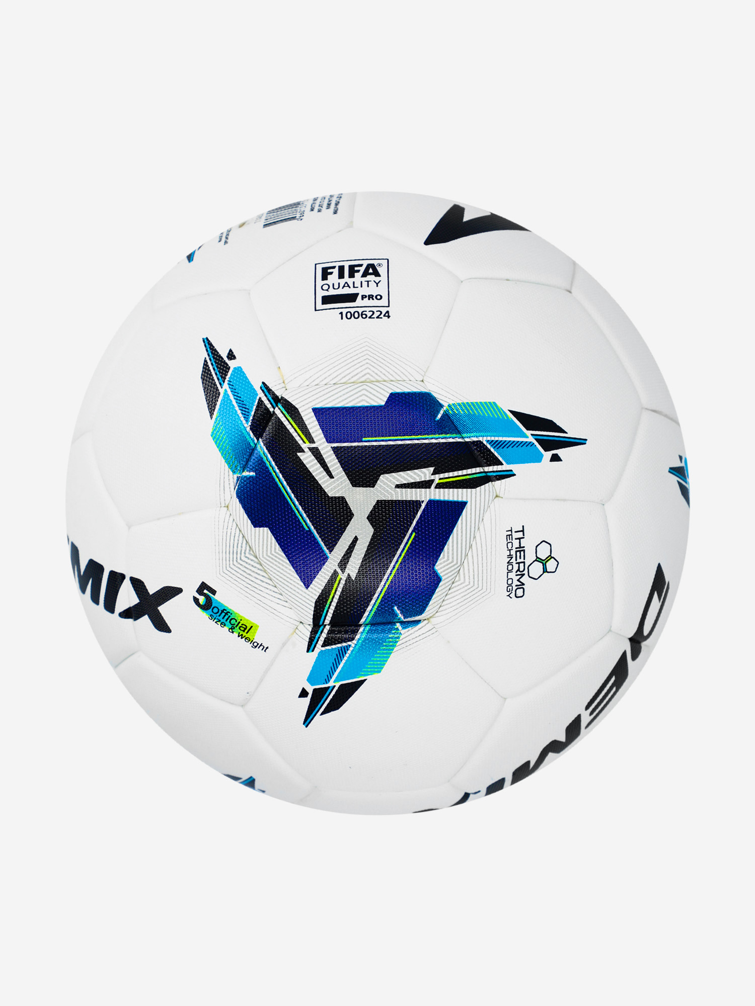 фото Мяч футбольный demix thermo fifa quality pro, белый
