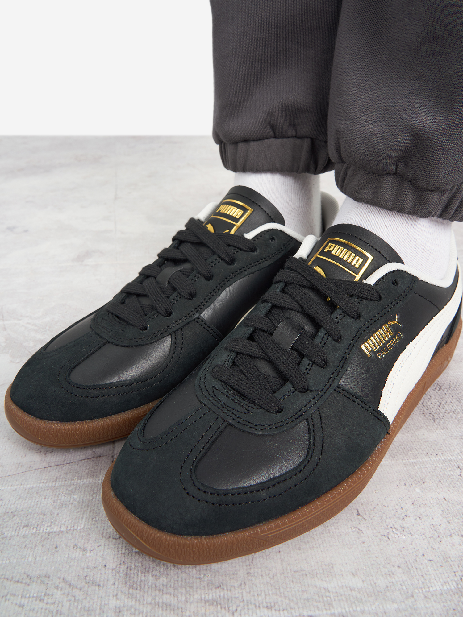 фото Кеды женские puma palermo premium, черный