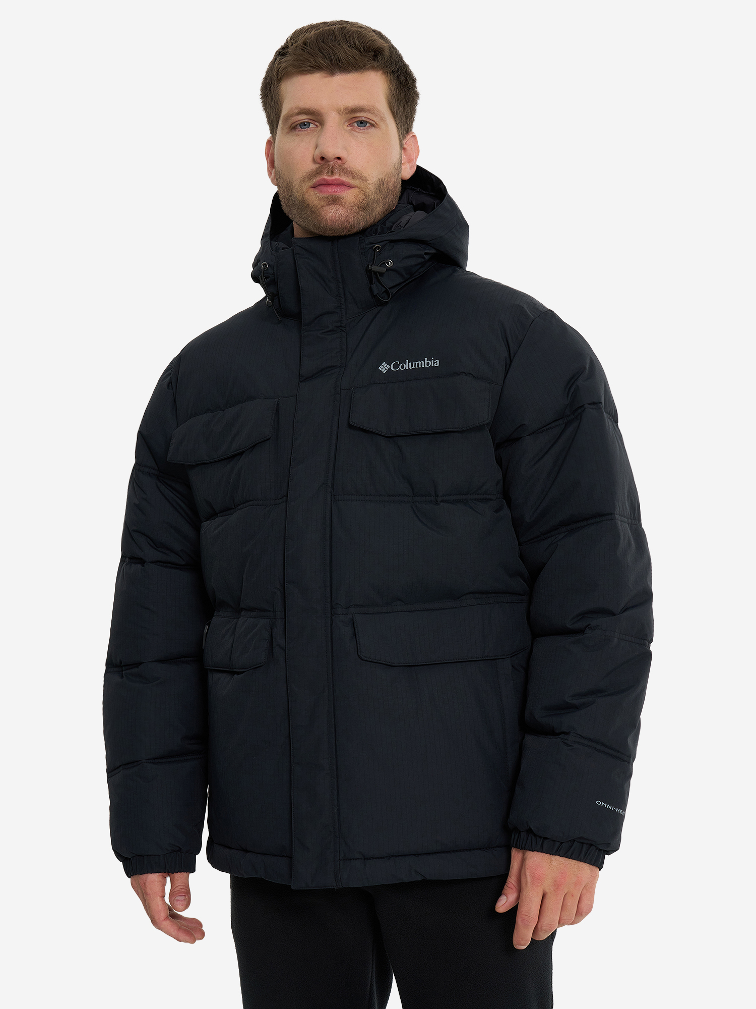 фото Куртка утепленная мужская columbia landroamer puffer jacket, черный
