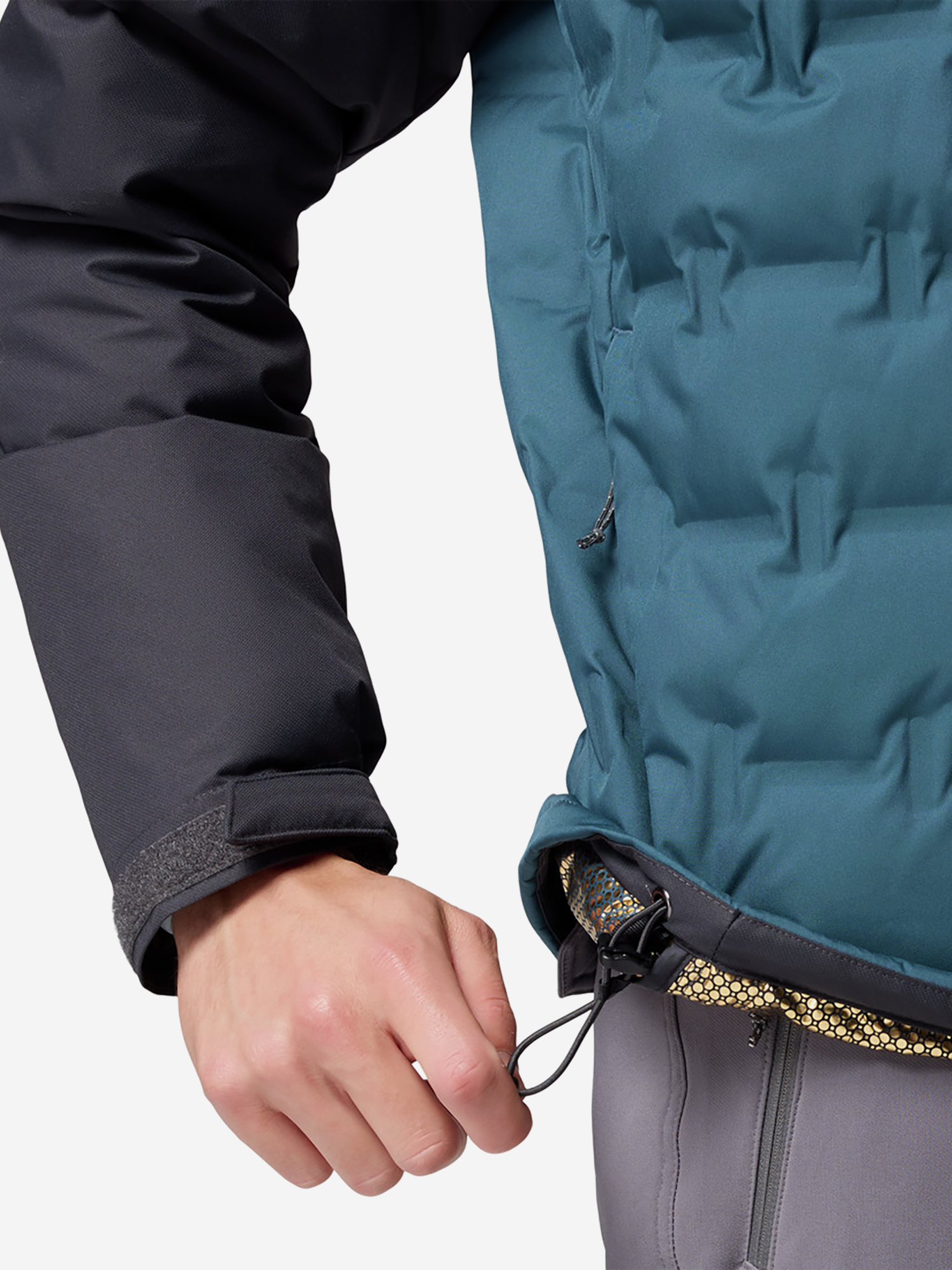 фото Пуховик мужской columbia grand trek iii down hooded jacket, голубой