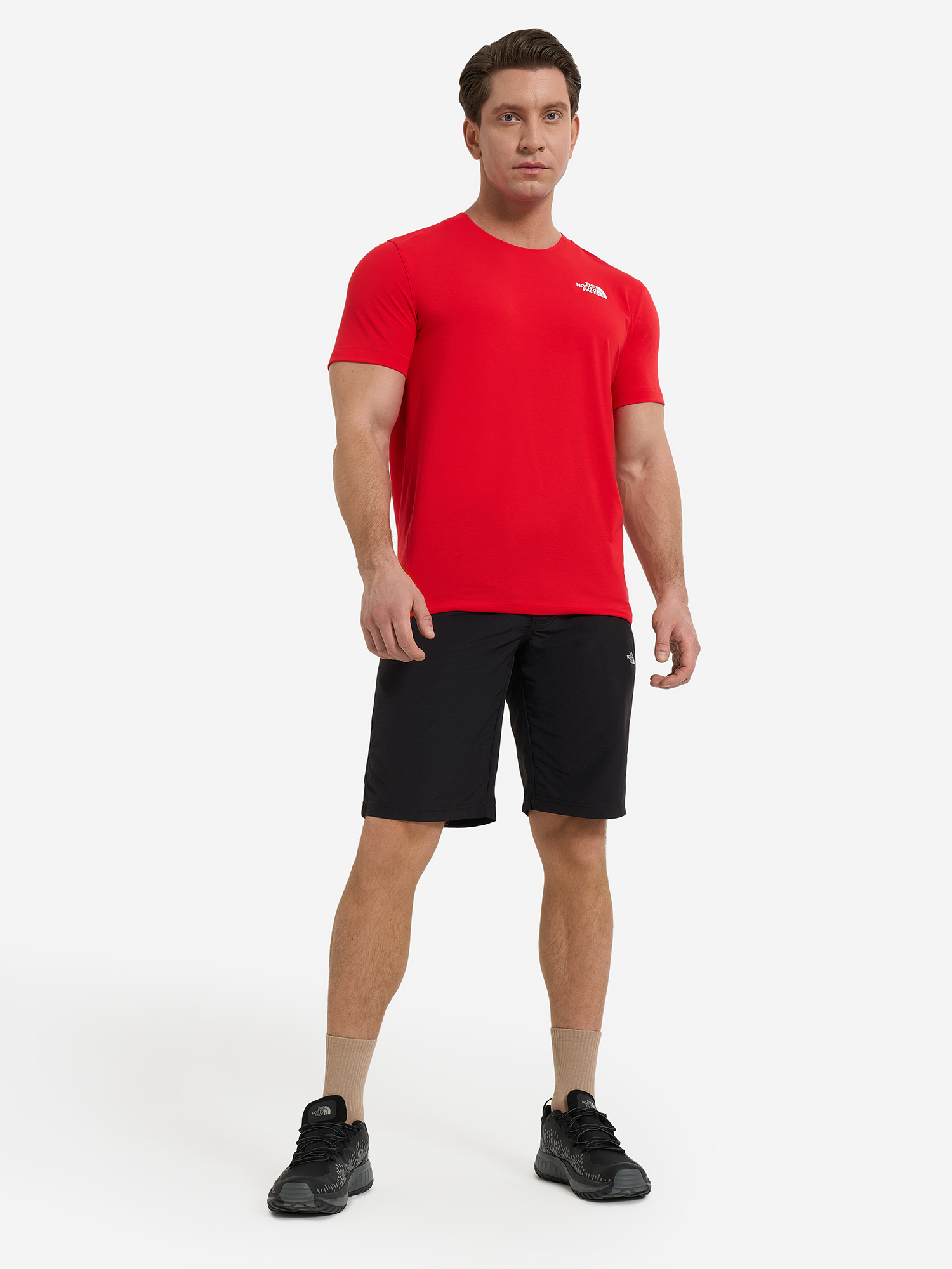 фото Футболка мужская the north face lightning alpine, красный