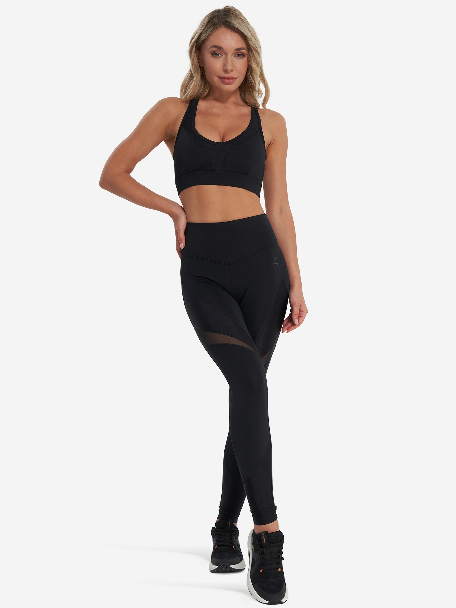 фото Топ бра спортивный demix activemove dance mesh bra, черный