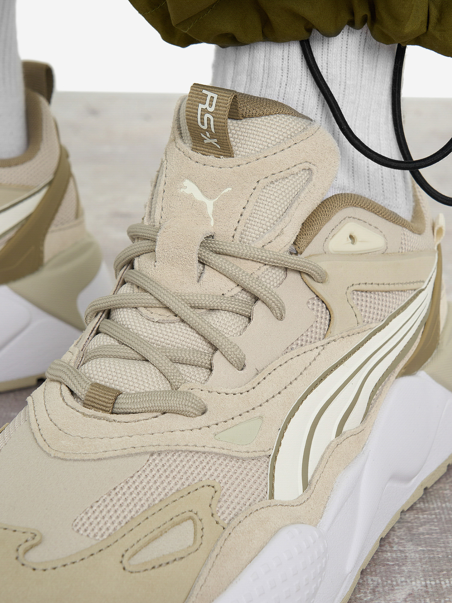 фото Кроссовки мужские puma rs-x efekt, бежевый