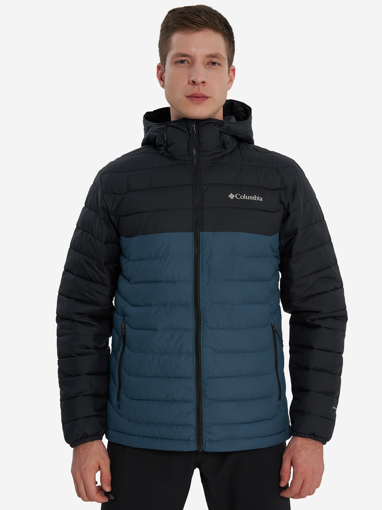 фото Куртка утепленная мужская columbia powder lite ii hooded jacket, черный