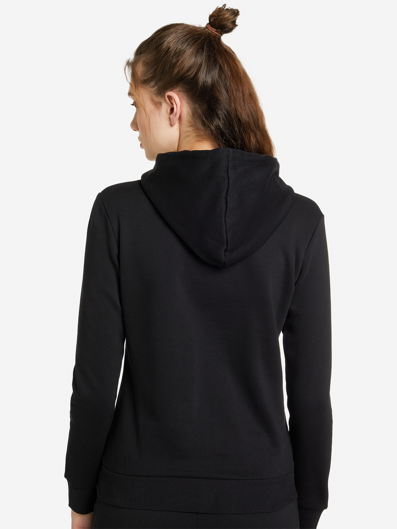 фото Худи женское puma ess+ embroidery, черный