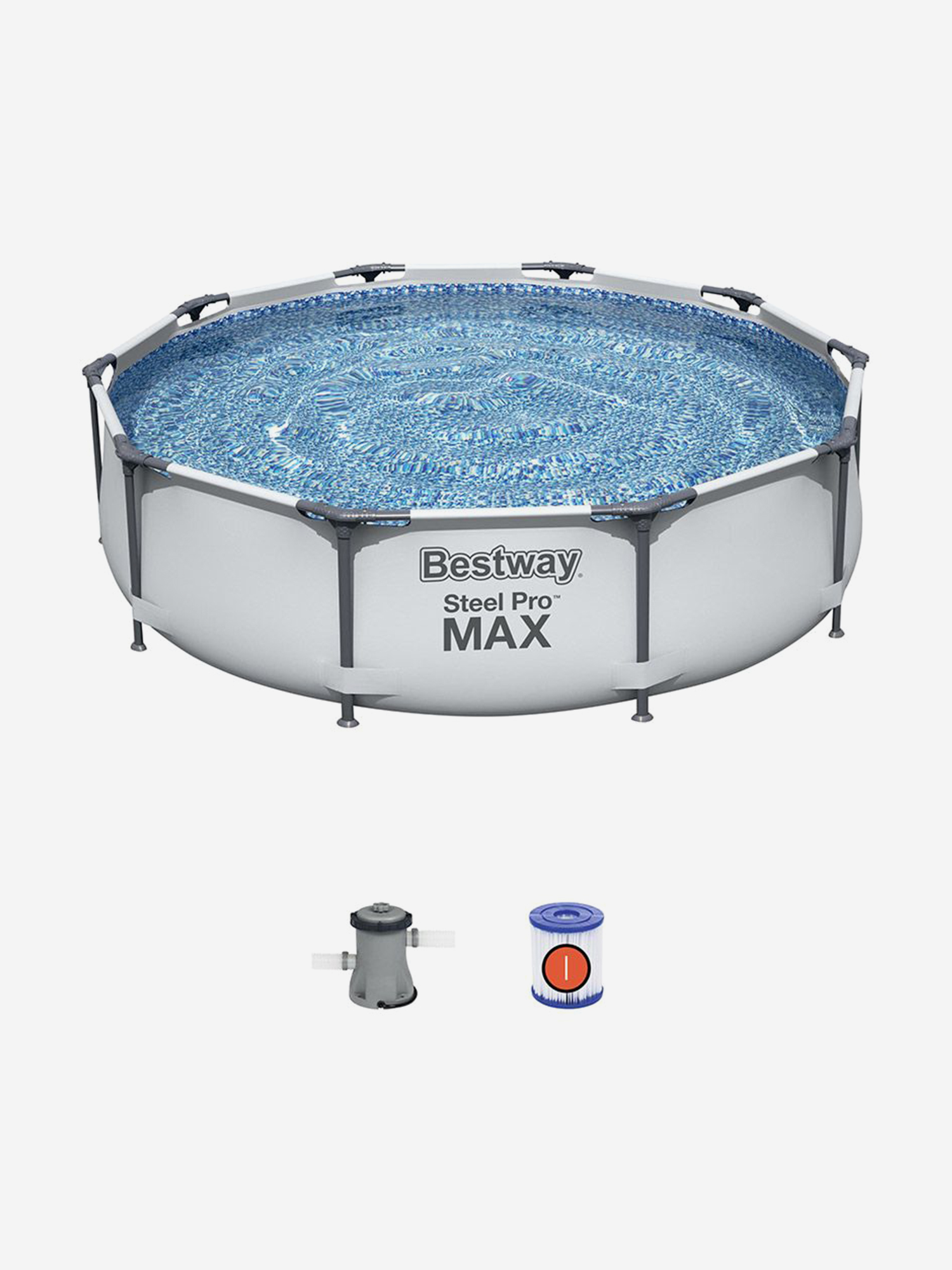 Бассейн Bestway 305 х 76 см Steel Pro Max 56408 каркасный + фильтр-насос , 4678 л, Белый
Бассейн Bestway 305 х 76 см Steel Pro Max 56408 каркасный + фильтр-насос , 4678 л, Белый