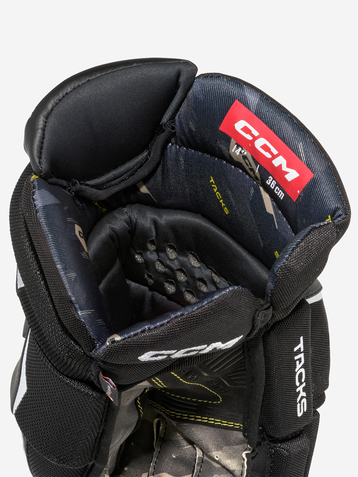 фото Перчатки хоккейные детские ccm as-v pro jr, мультицвет