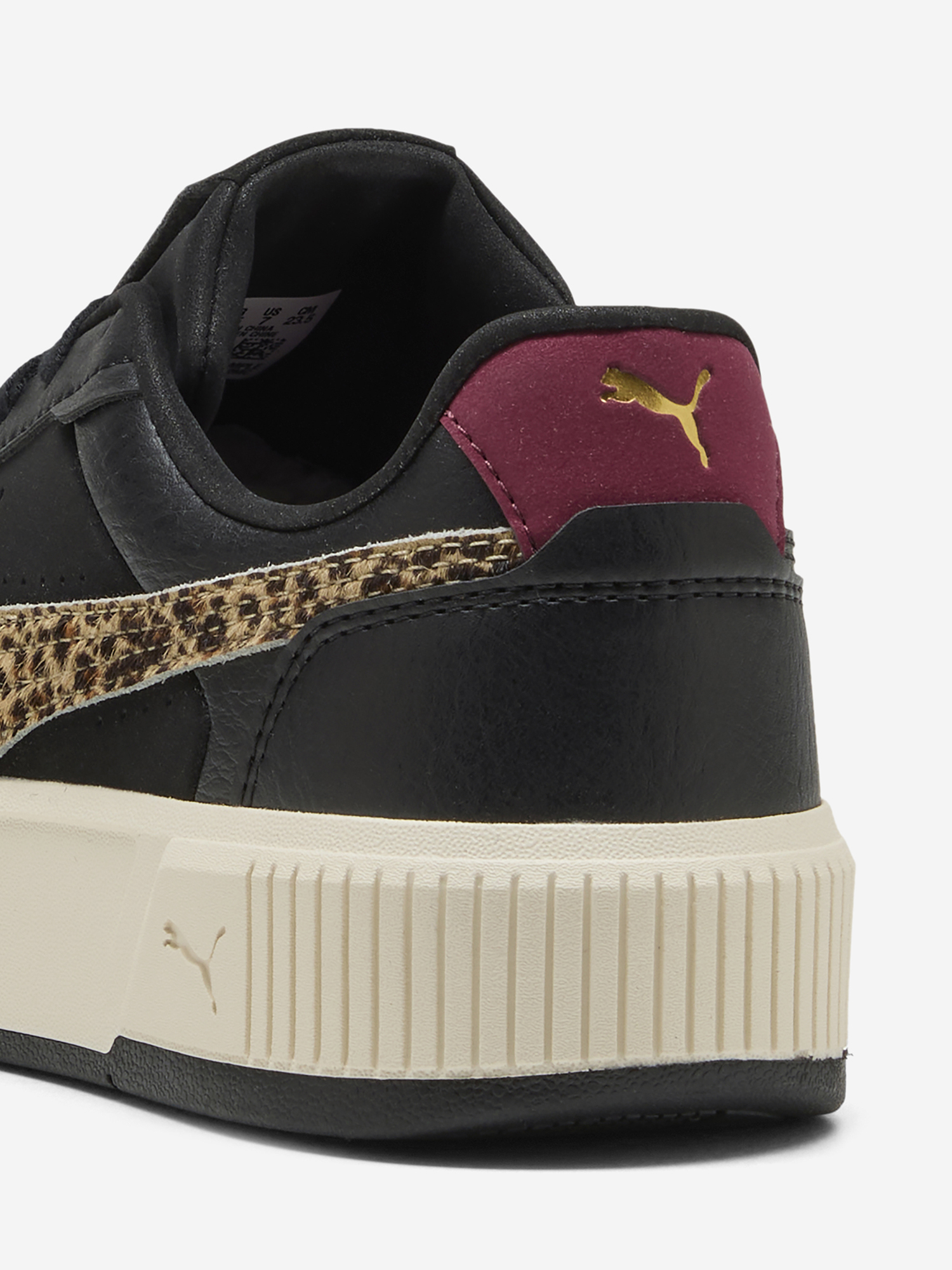 фото Кеды женские puma carina mia animal flair, черный