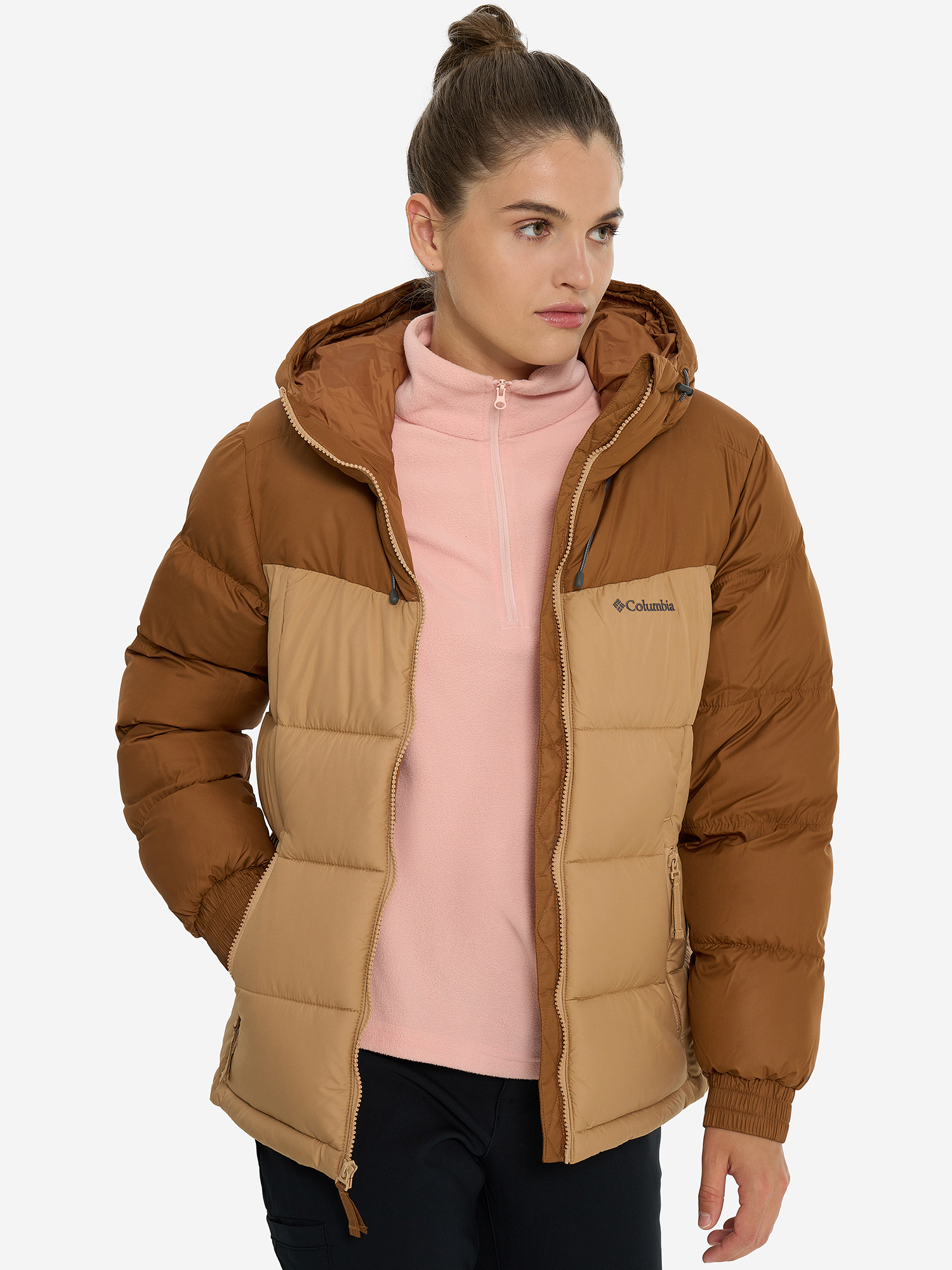 фото Куртка утепленная женская columbia pike lake ii insulated jacket, коричневый