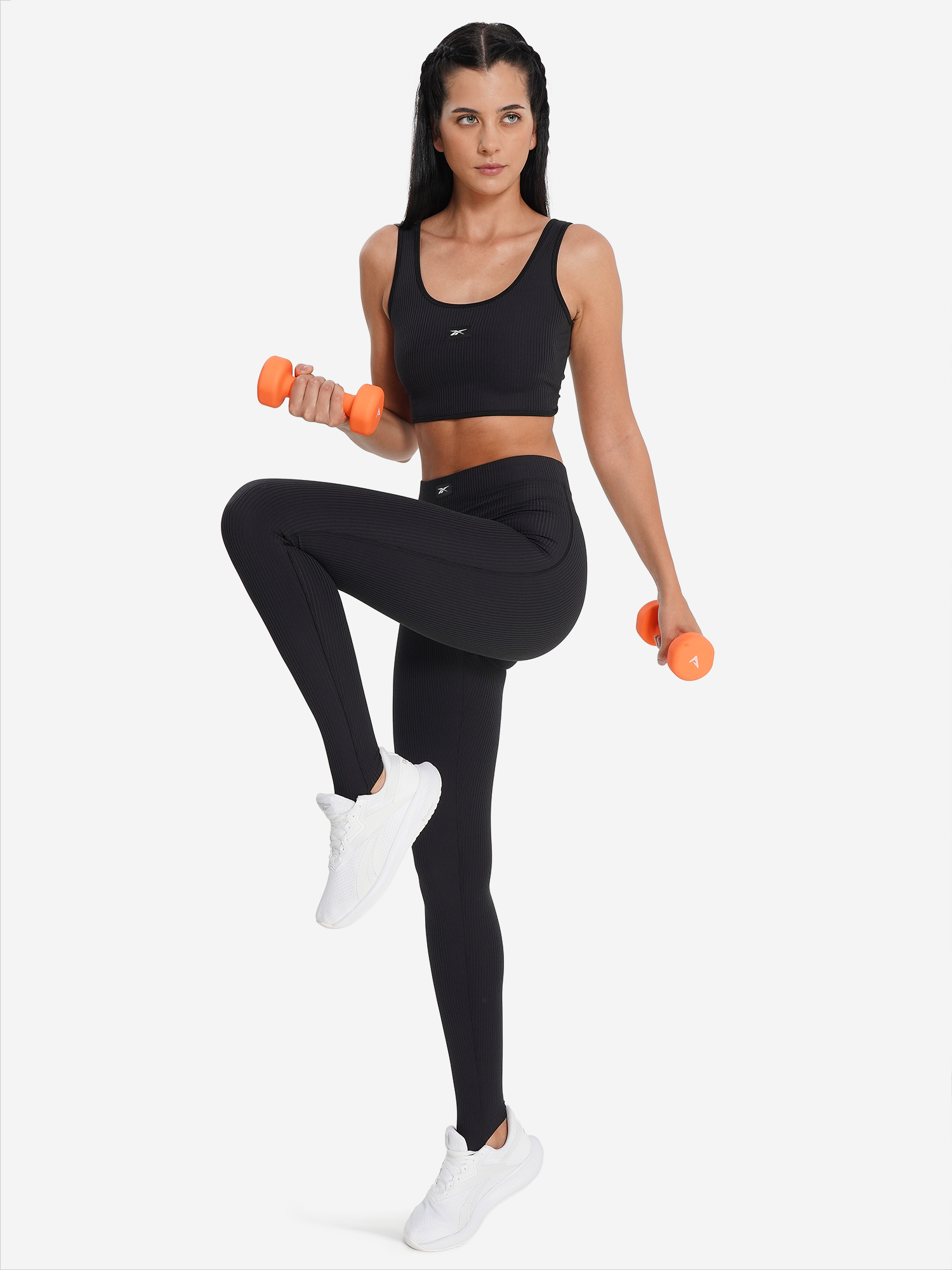 фото Топ бра спортивный reebok rib multi-way, черный