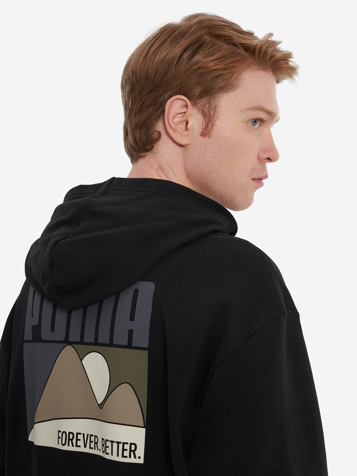 фото Худи мужское puma, черный