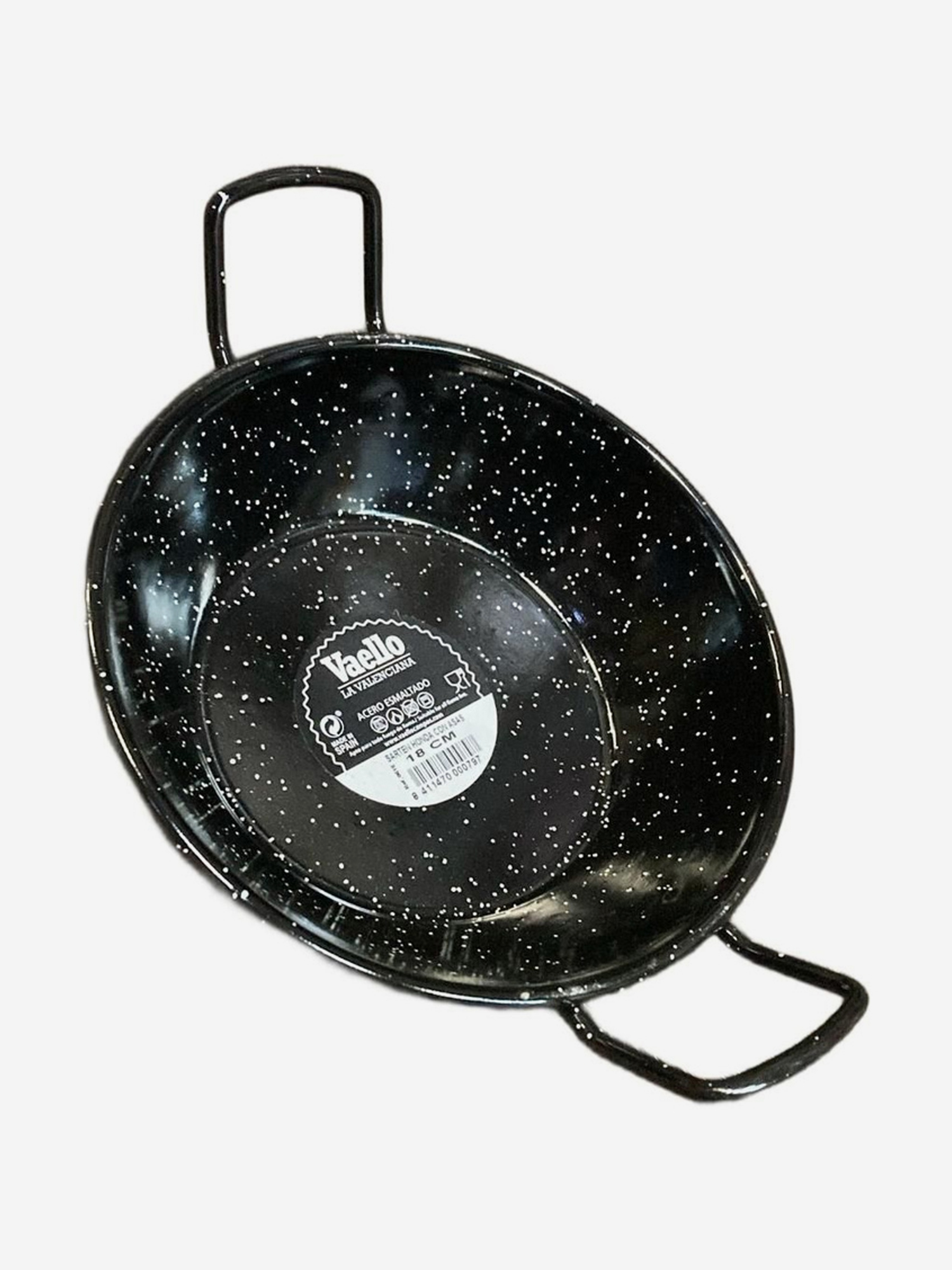 Эмалированная сковорода WOK Vaello La Valenciana, 18 см / 0,6 л, Черный
Эмалированная сковорода WOK Vaello La Valenciana, 18 см / 0,6 л, Черный