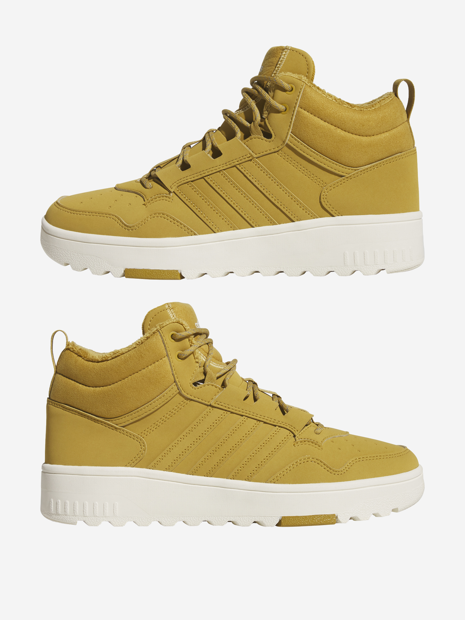фото Кеды женские adidas hoops 4.0, бежевый