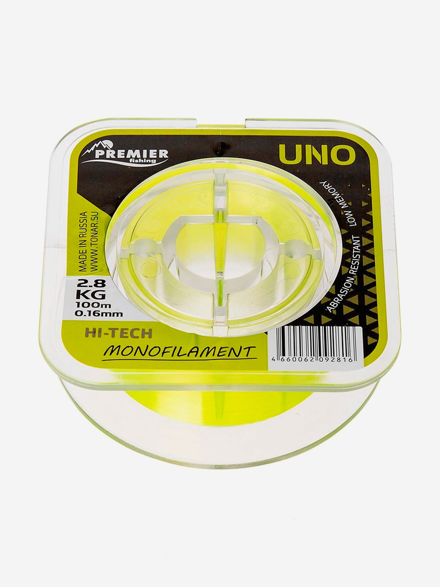 Леска для рыбалки Premier Fishing UNO Nylon 0,16мм, 100м, 2,8кг, флюоресцентно-желтый, Желтый
Леска для рыбалки Premier Fishing UNO Nylon 0,16мм, 100м, 2,8кг, флюоресцентно-желтый, Желтый