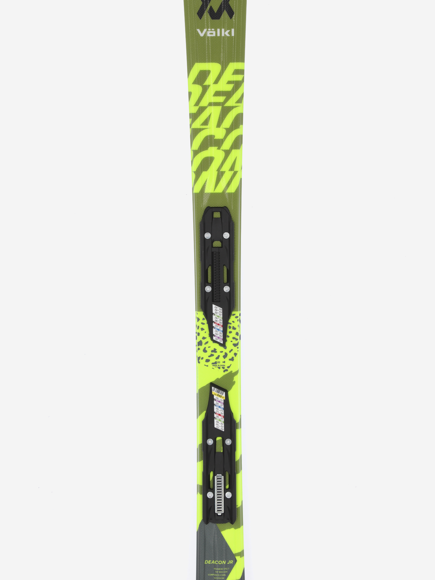 фото Горные лыжи детские volkl deacon + крепления 4.5 vmotion, зеленый
