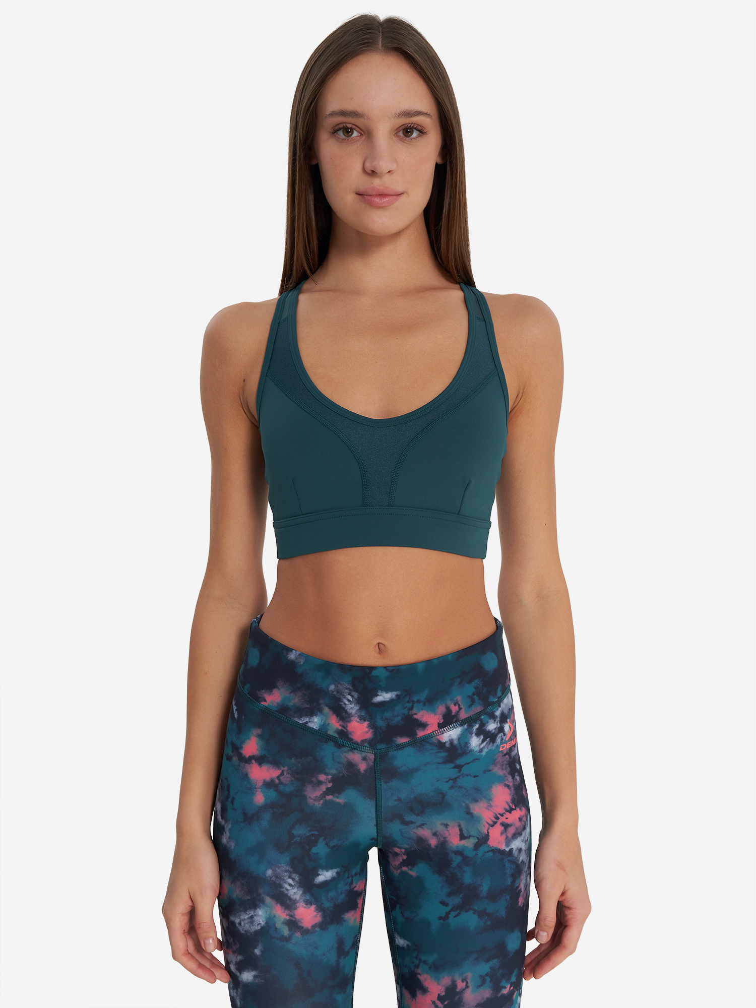 фото Топ бра спортивный demix activemove dance mesh bra, голубой