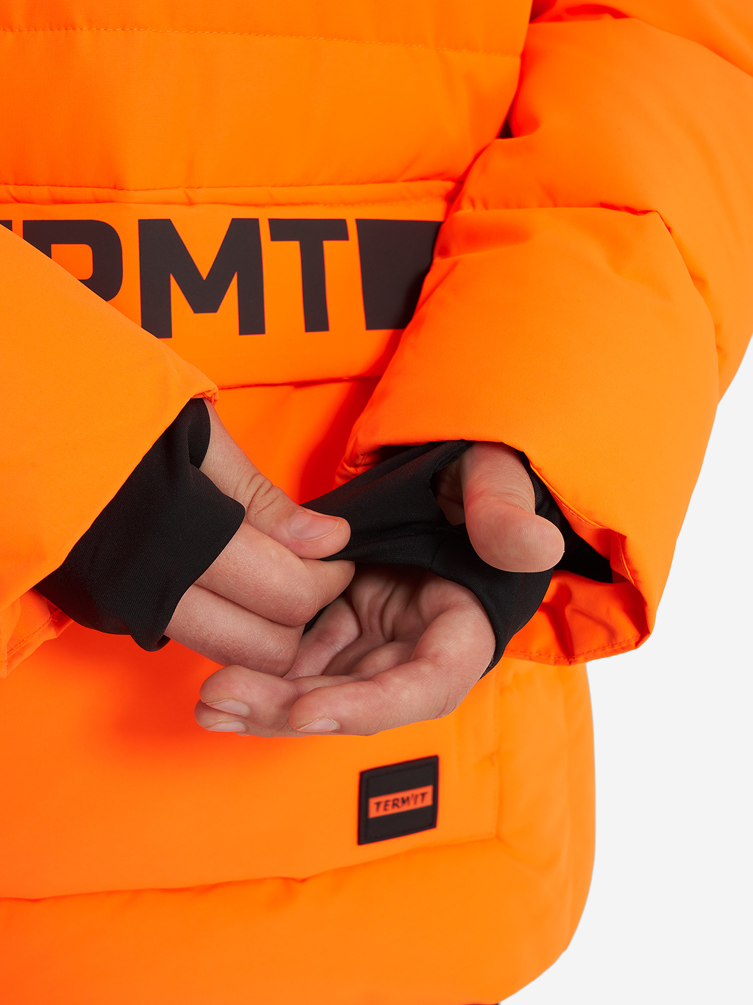 фото Пуховик для мальчиков termit, оранжевый