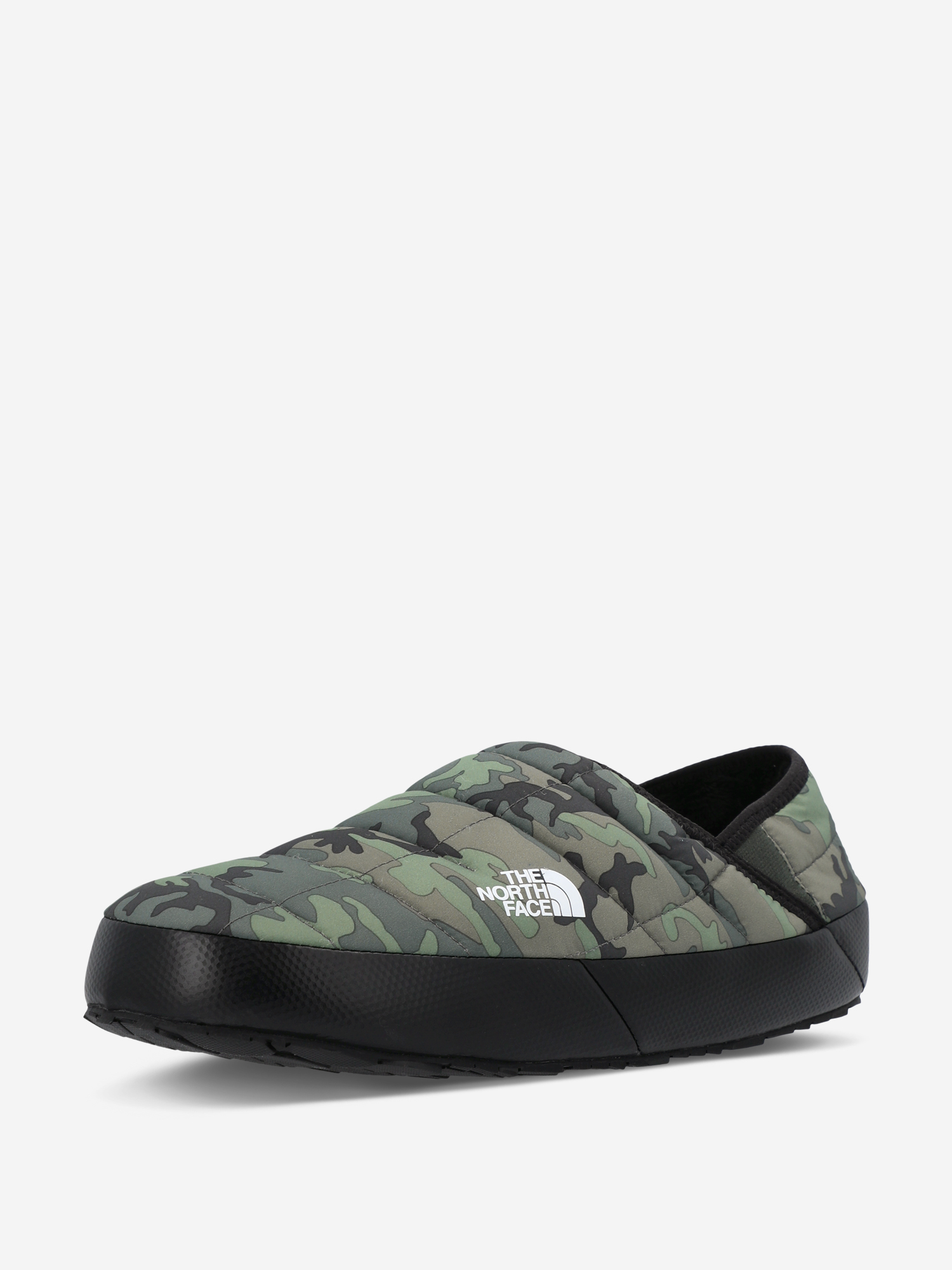 фото Слипоны утепленные мужские the north face thermoball traction mule v, зеленый