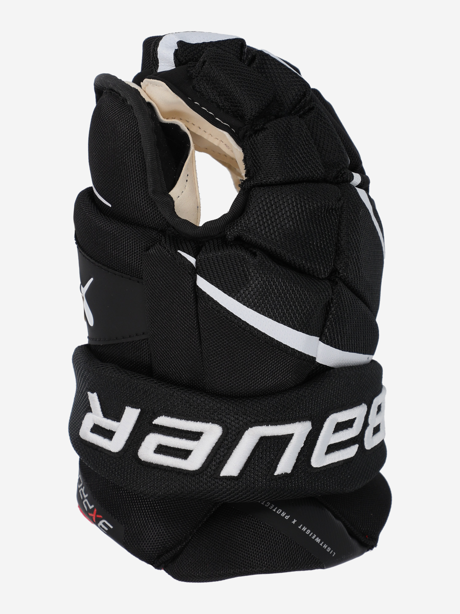 фото Перчатки хоккейные детские bauer vapor 3x pro int, черный