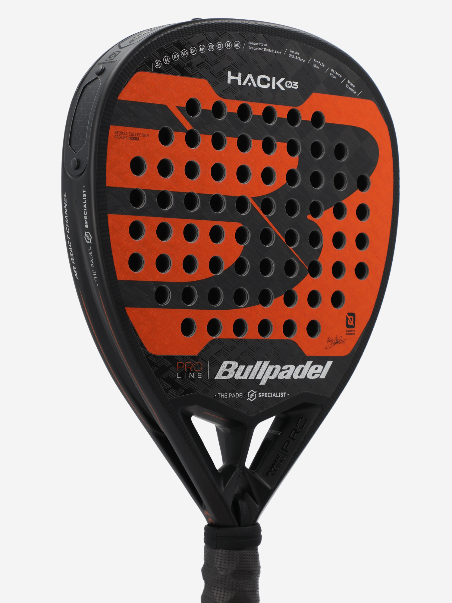 фото Ракетка для падел-тенниса bullpadel hack 03, мультицвет