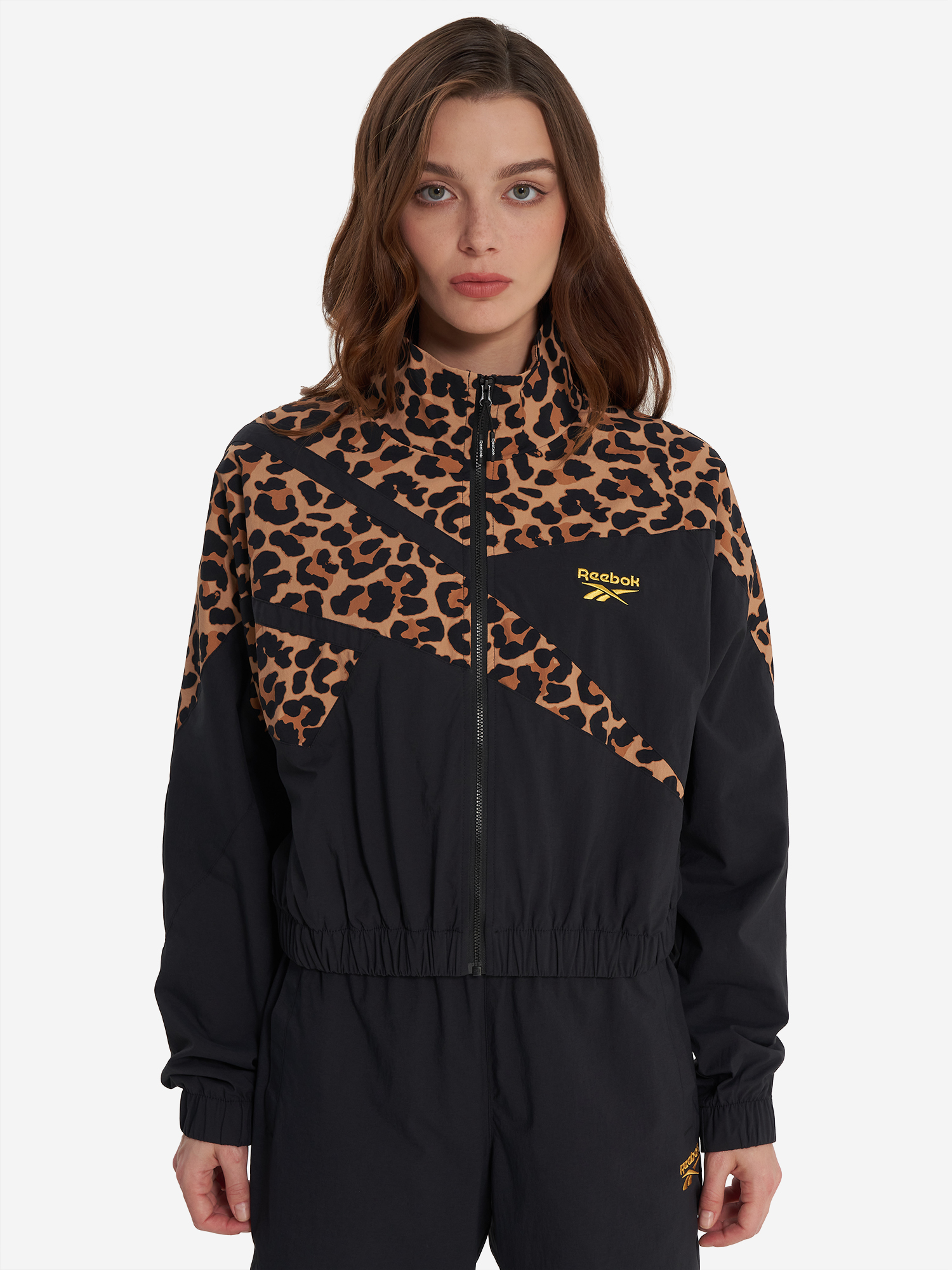 фото Толстовка женская reebok vector track, черный