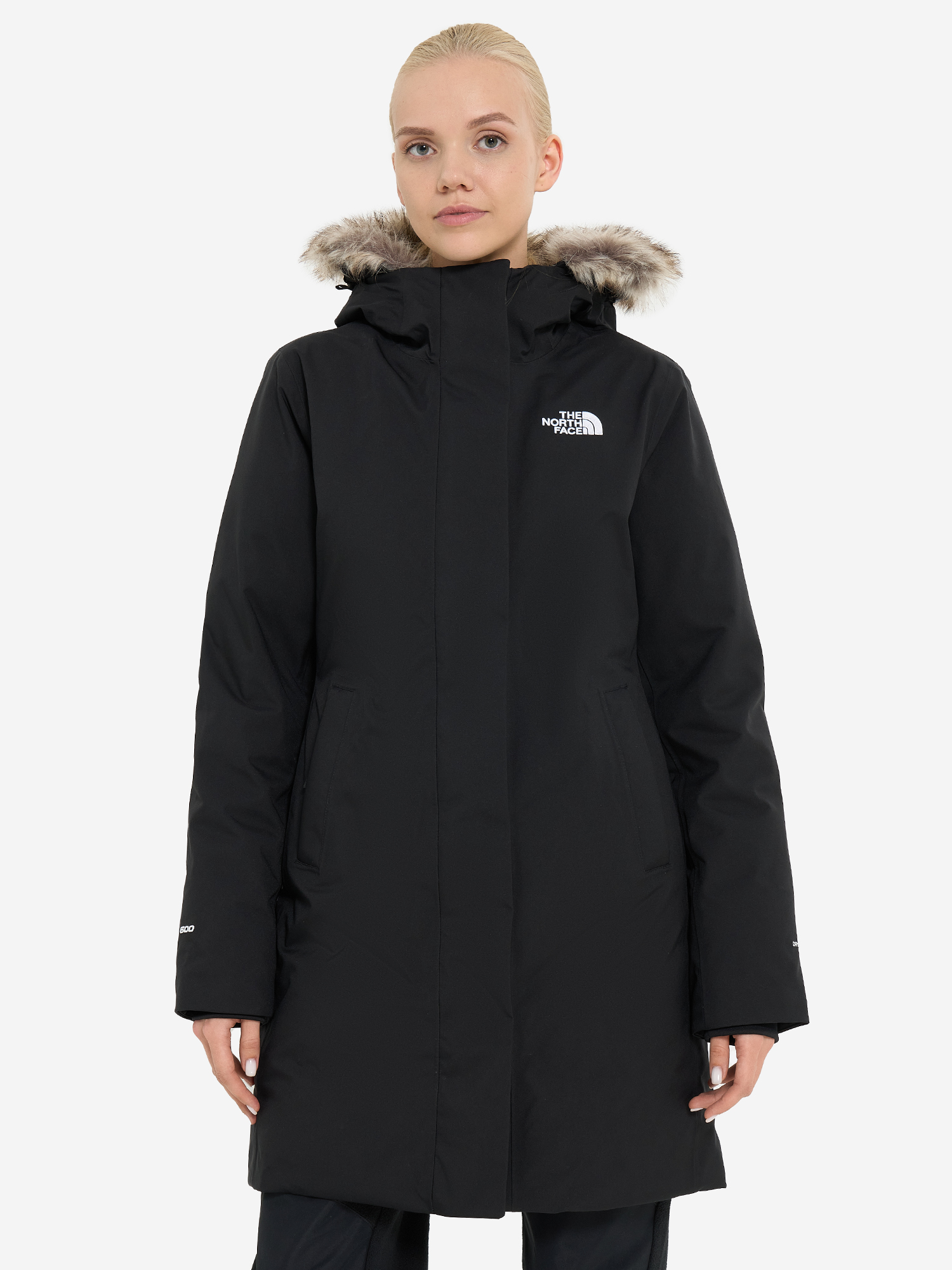 фото Пуховик женский the north face arctic, черный