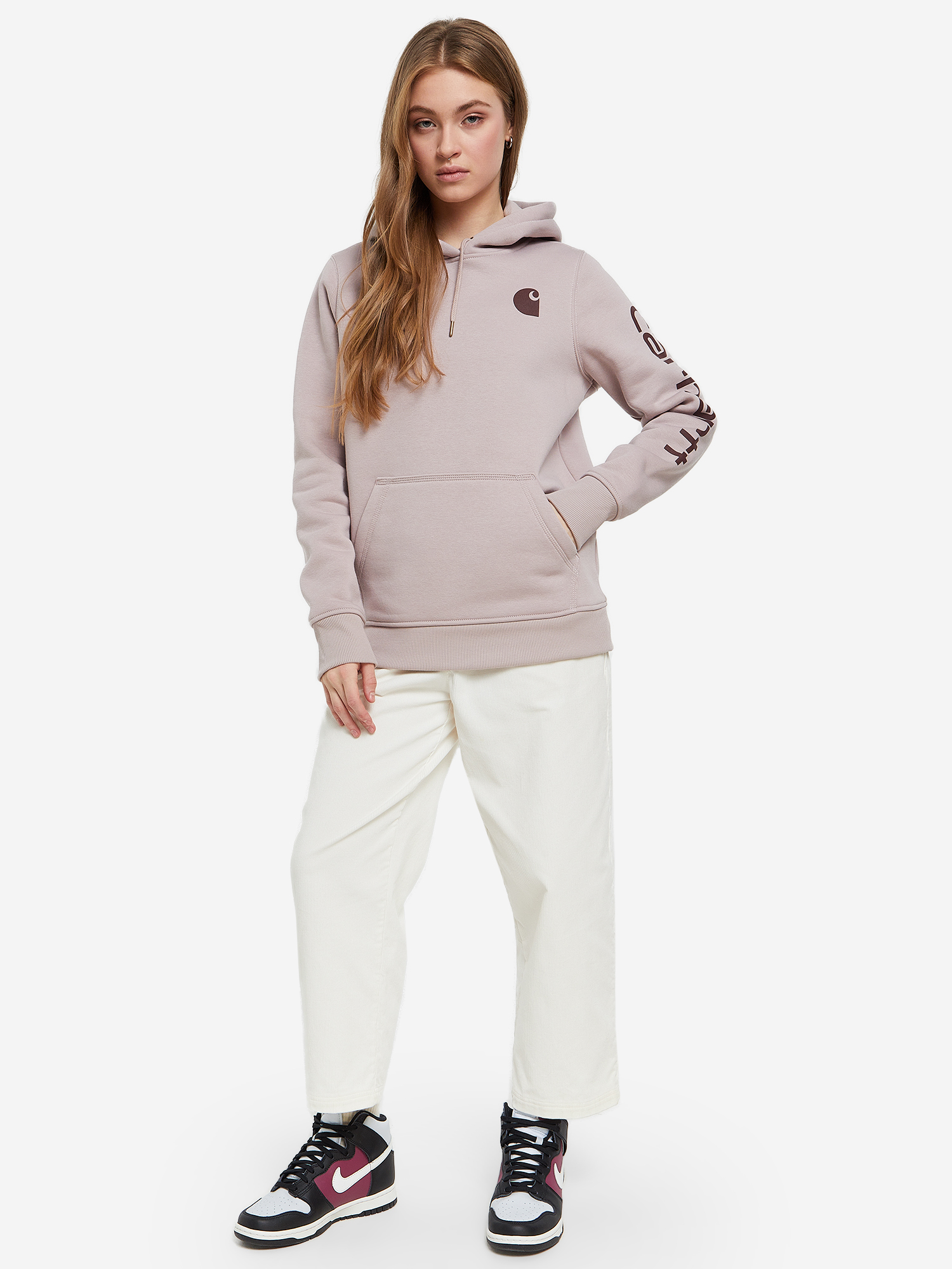 фото Худи женское carhartt, серый