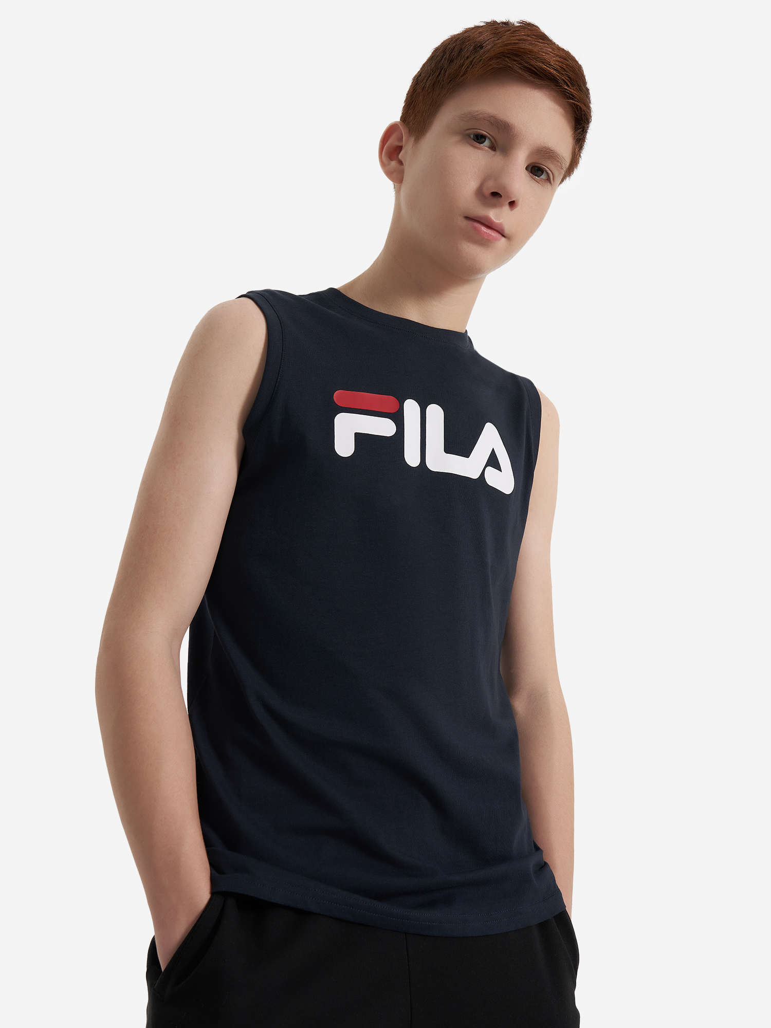 фото Майка для мальчиков fila, синий