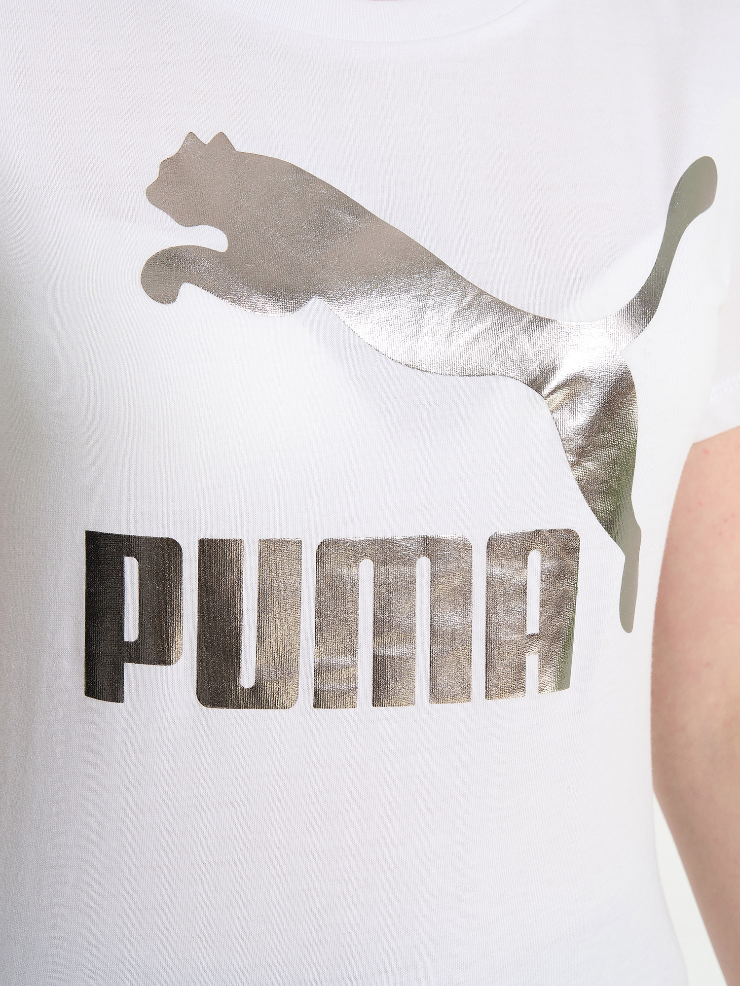 фото Футболка для девочек puma classics logo, белый