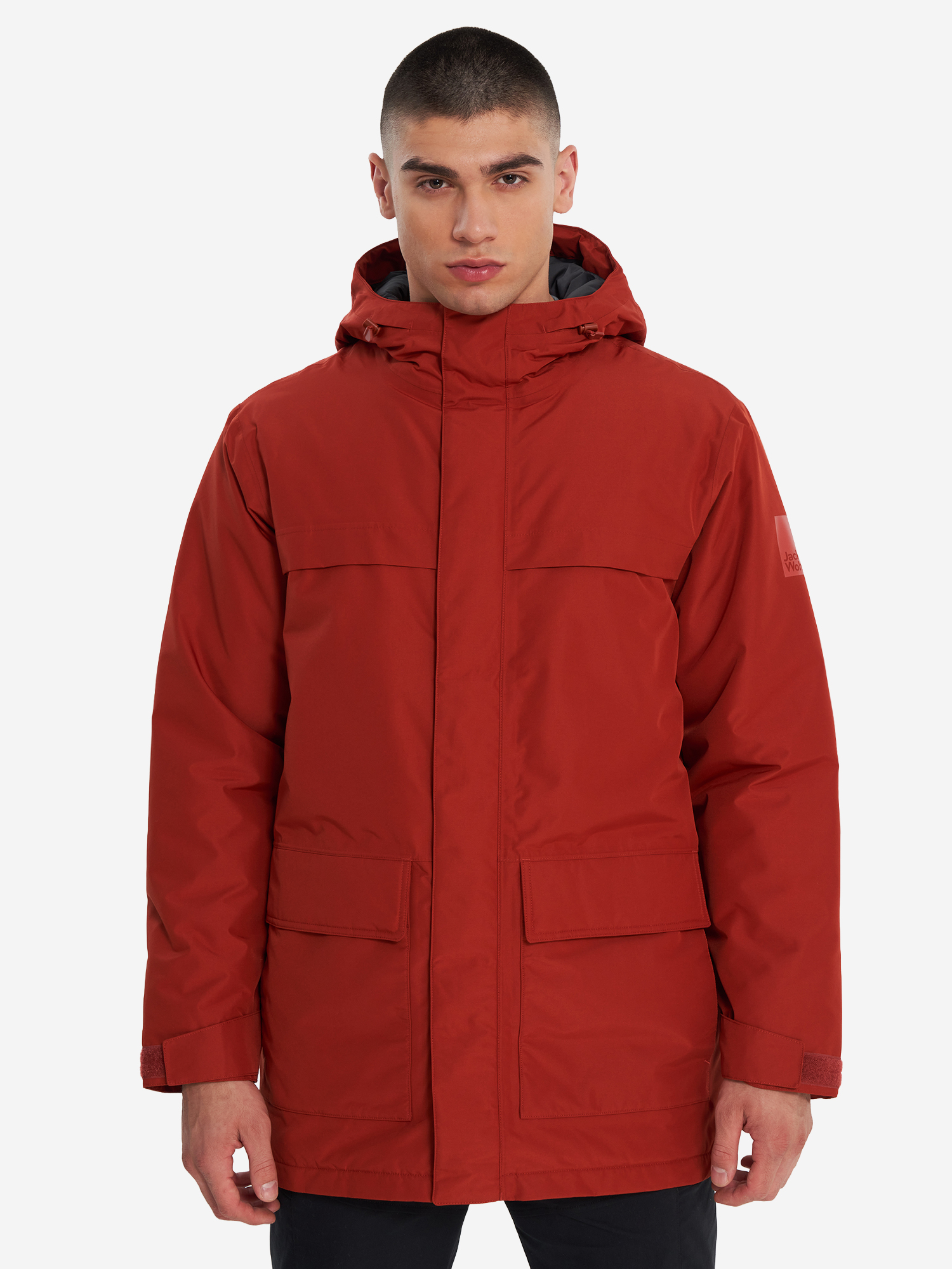 фото Куртка утепленная мужская jack wolfskin winterlager, оранжевый