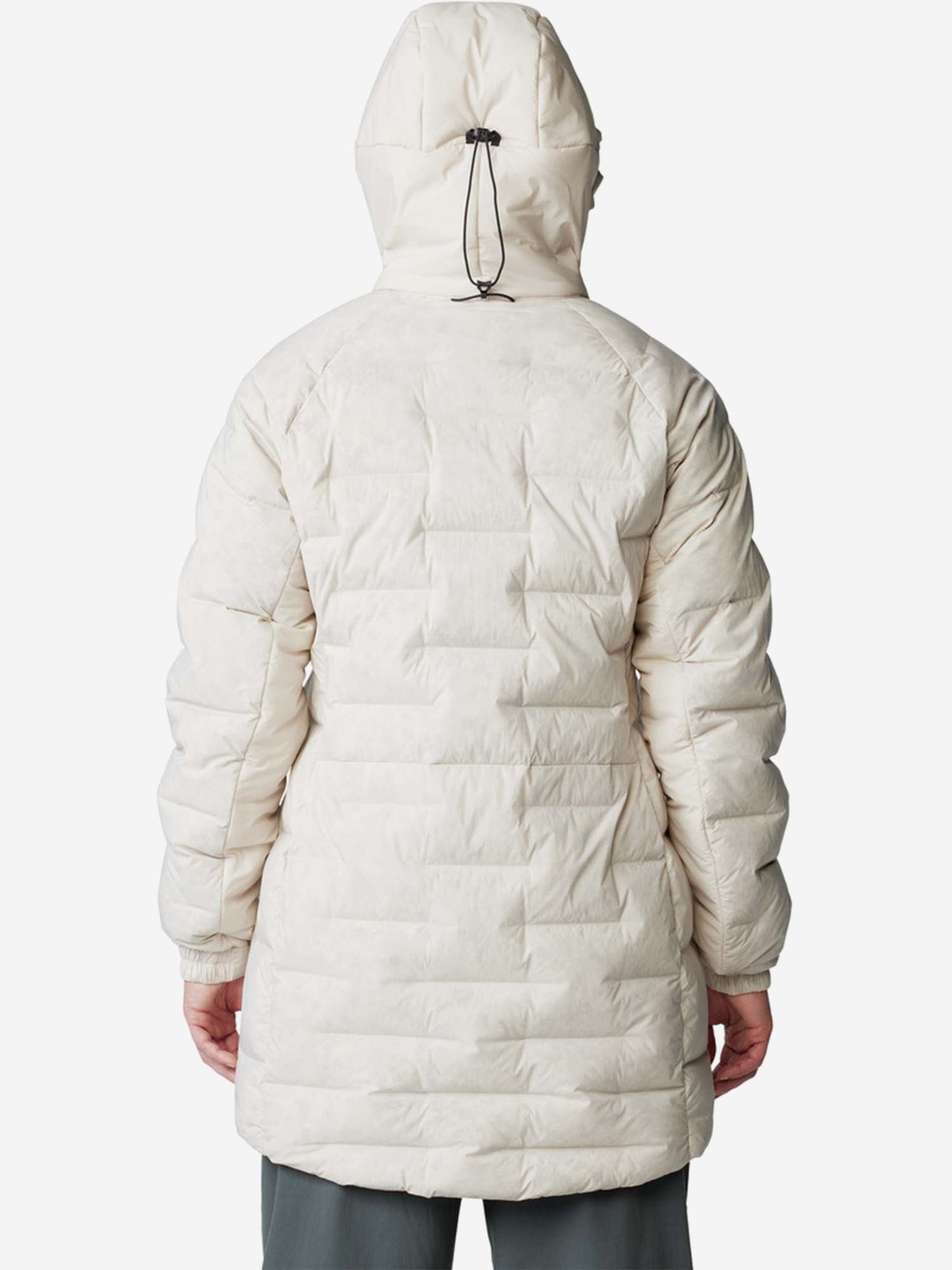 фото Пуховик женский mountain hardwear stretchdown, бежевый