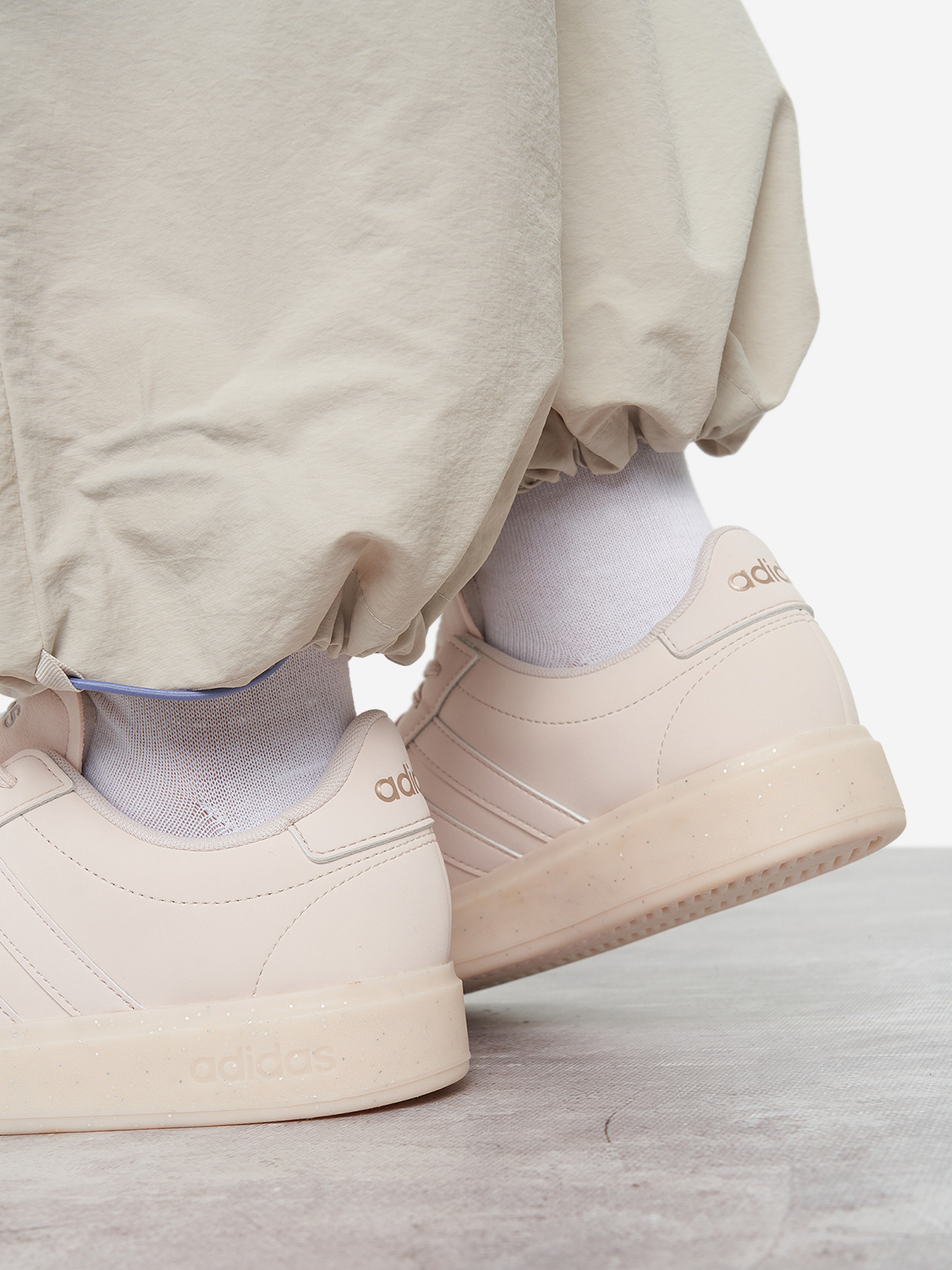 фото Кеды женские adidas grand court 2.0, бежевый