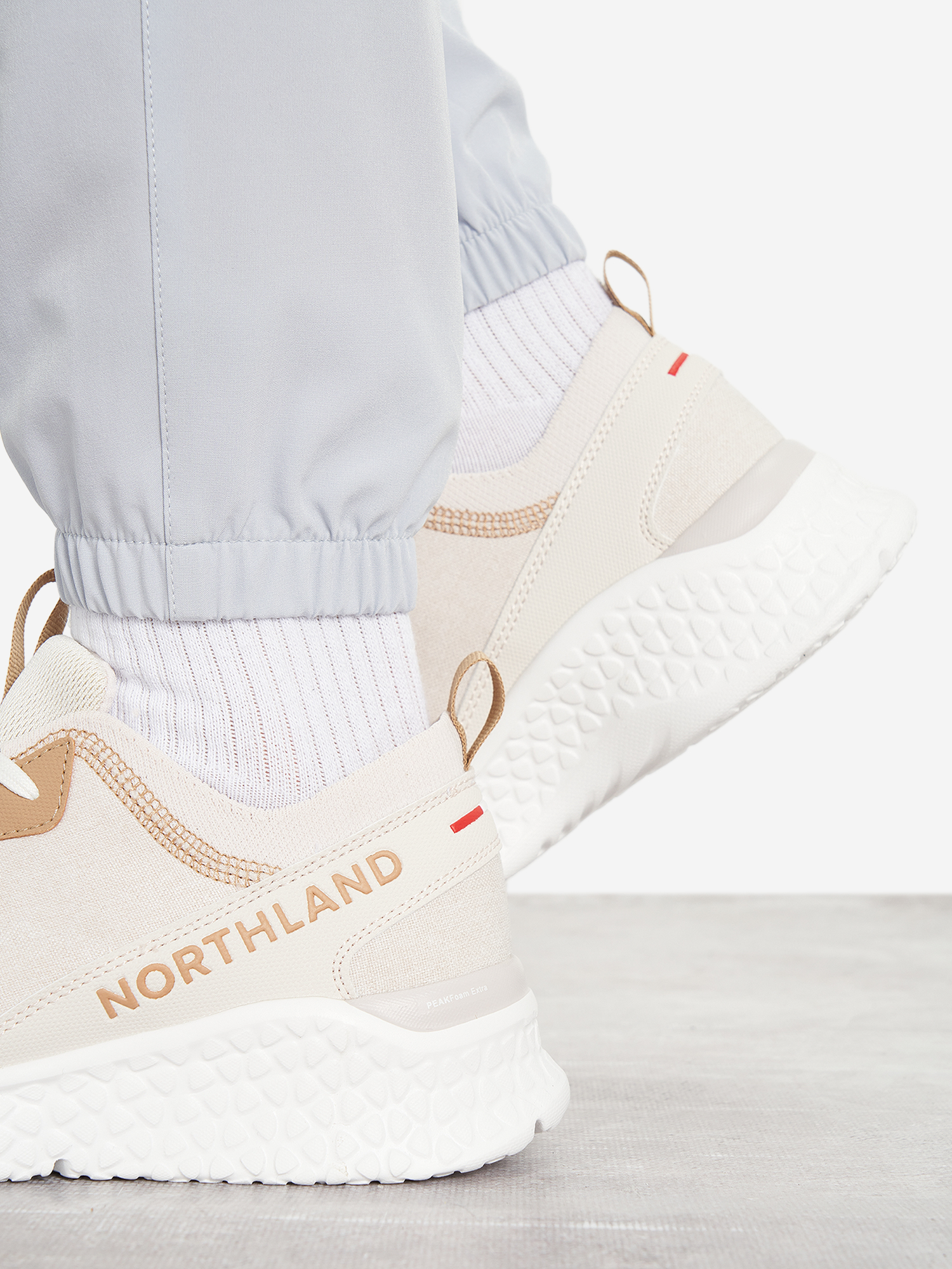 фото Кроссовки женские northland tosens canvas 2, бежевый