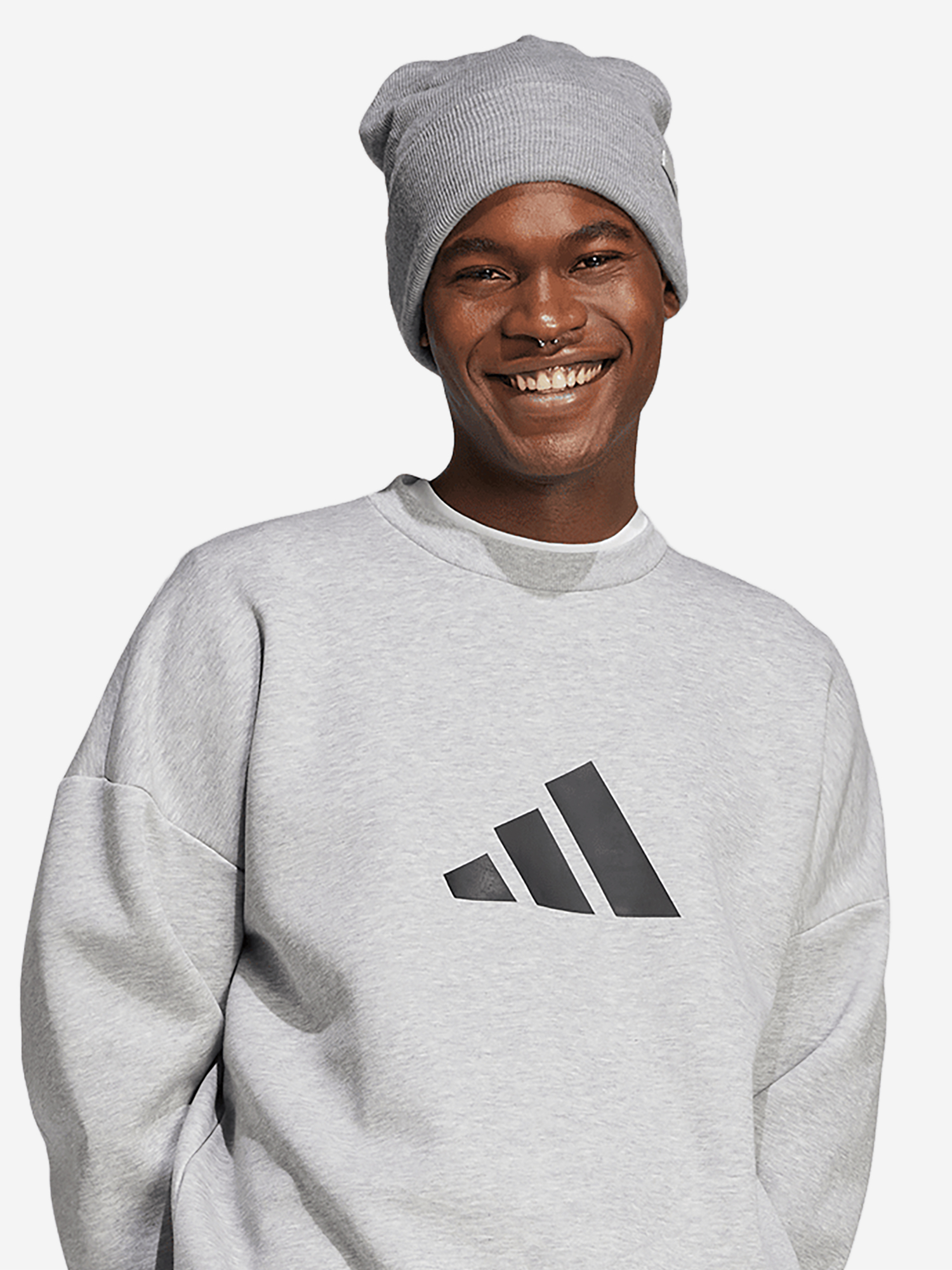 фото Шапка adidas tonal met, серый