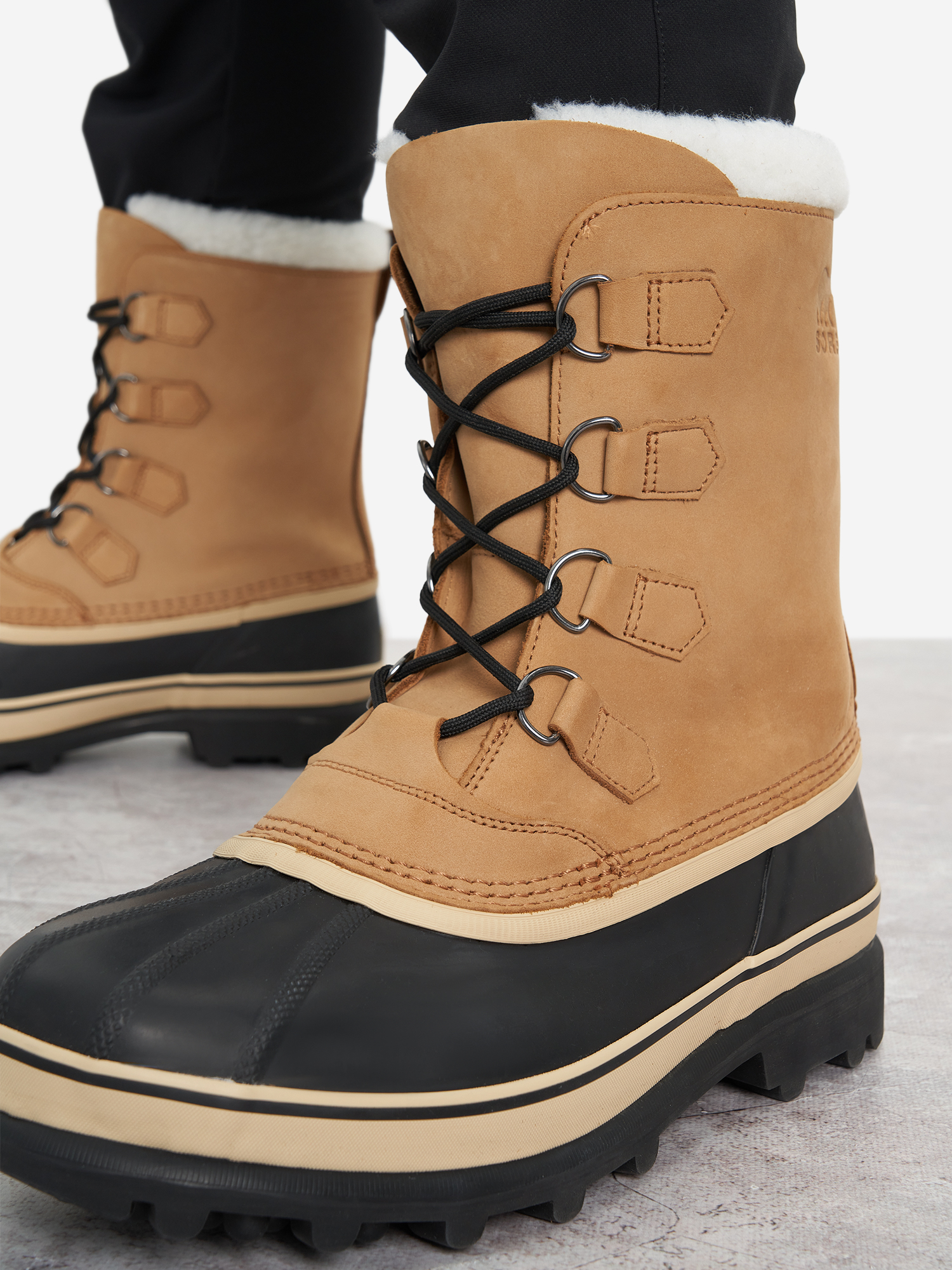 фото Сапоги утепленные мужские sorel caribou waterproof, желтый