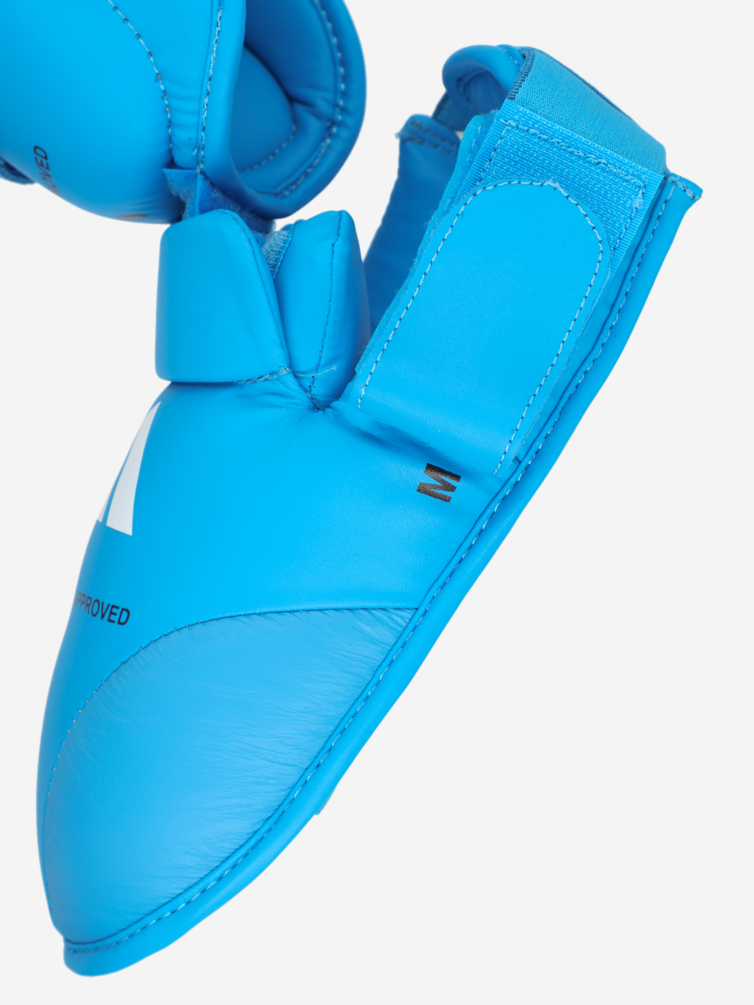 фото Защита голени и стопы adidas wkf shin & removable foot, голубой