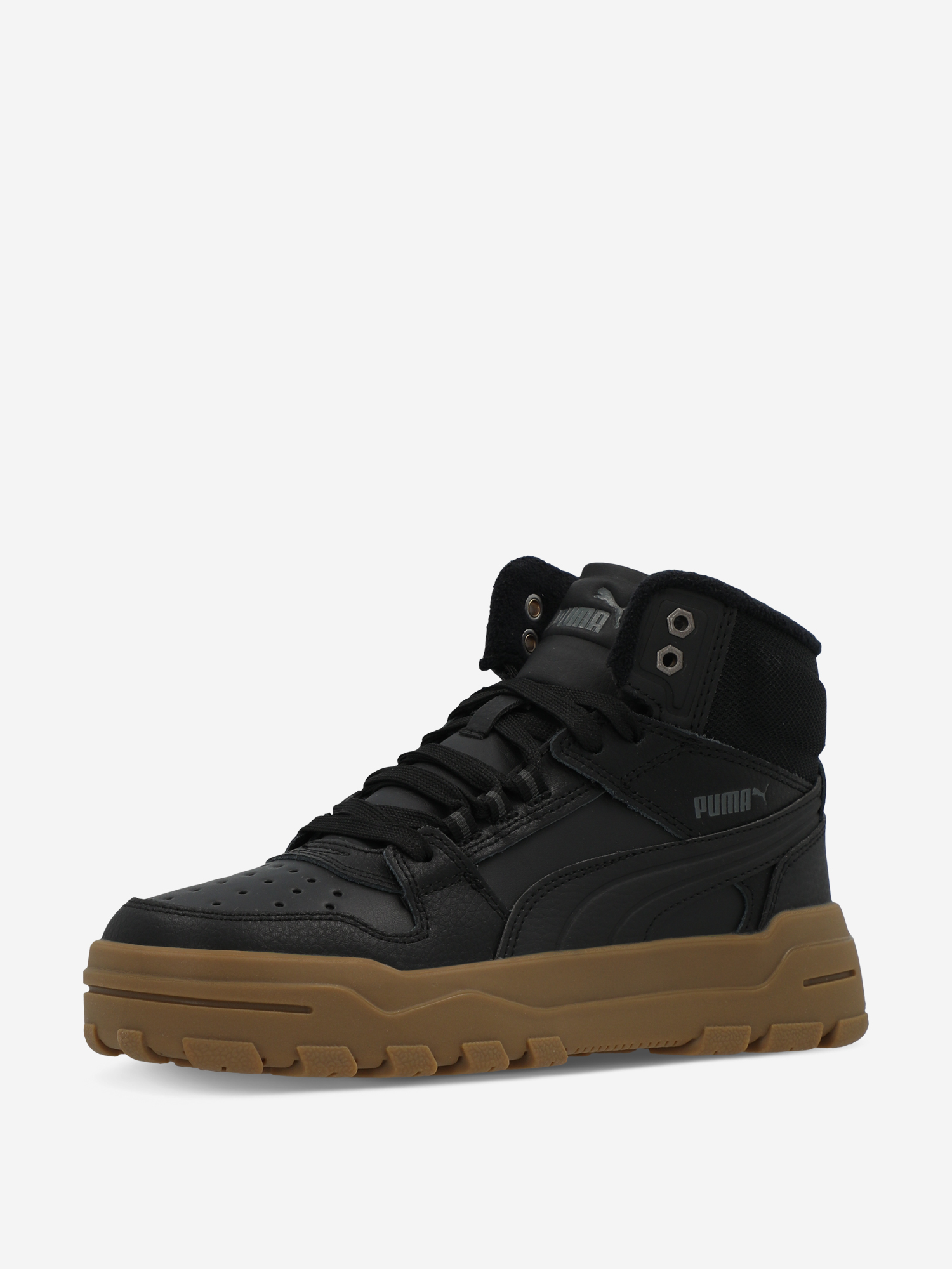 фото Кеды утепленные детские puma rebound abrupt wtr, черный
