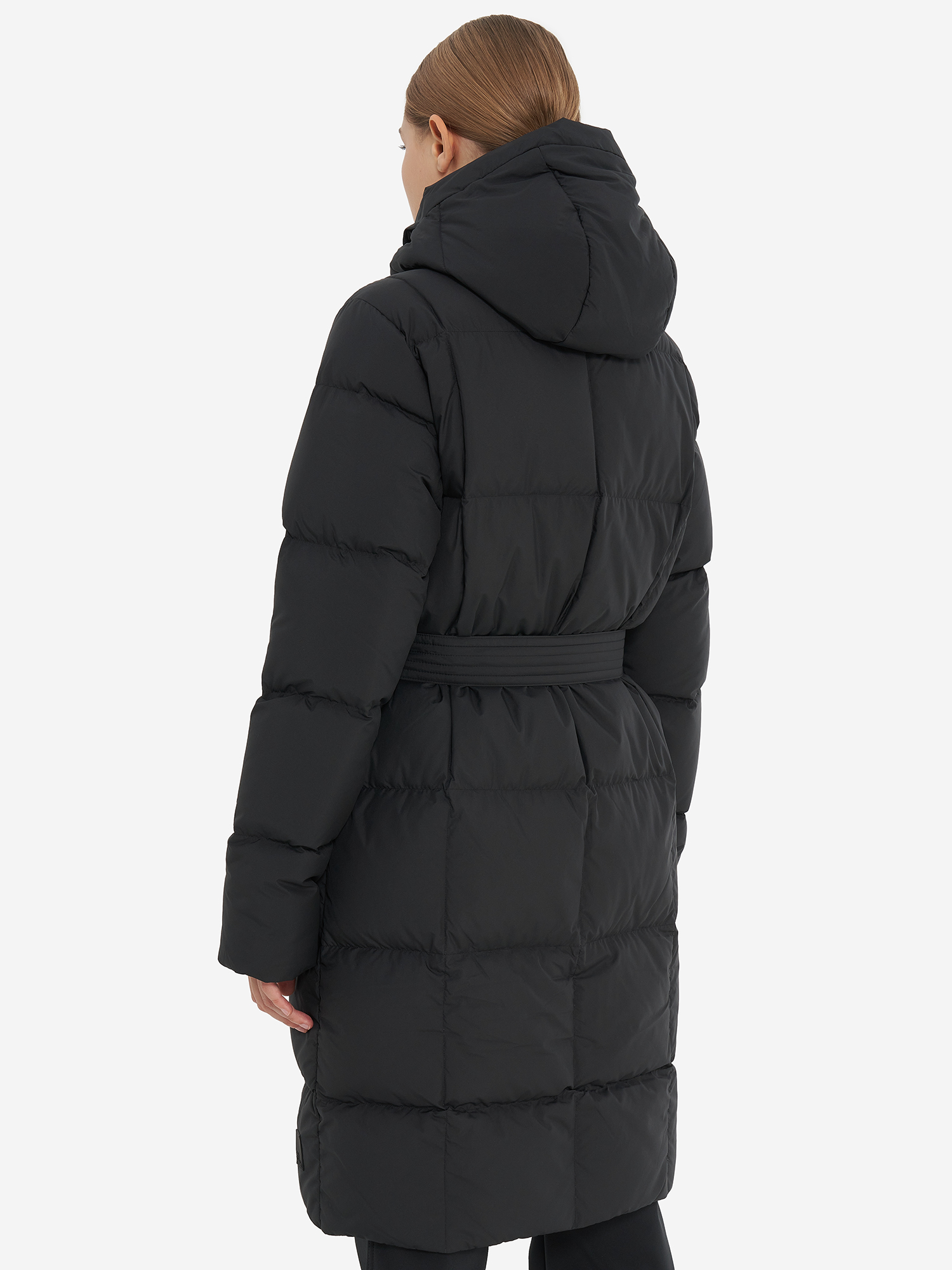 фото Пальто пуховое женское jack wolfskin frozen lake, черный