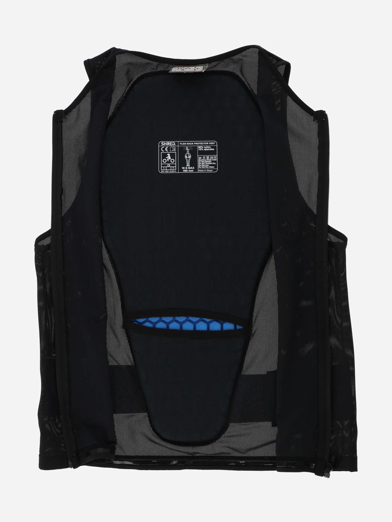 фото Защита спины shred flexi vest zip, черный
