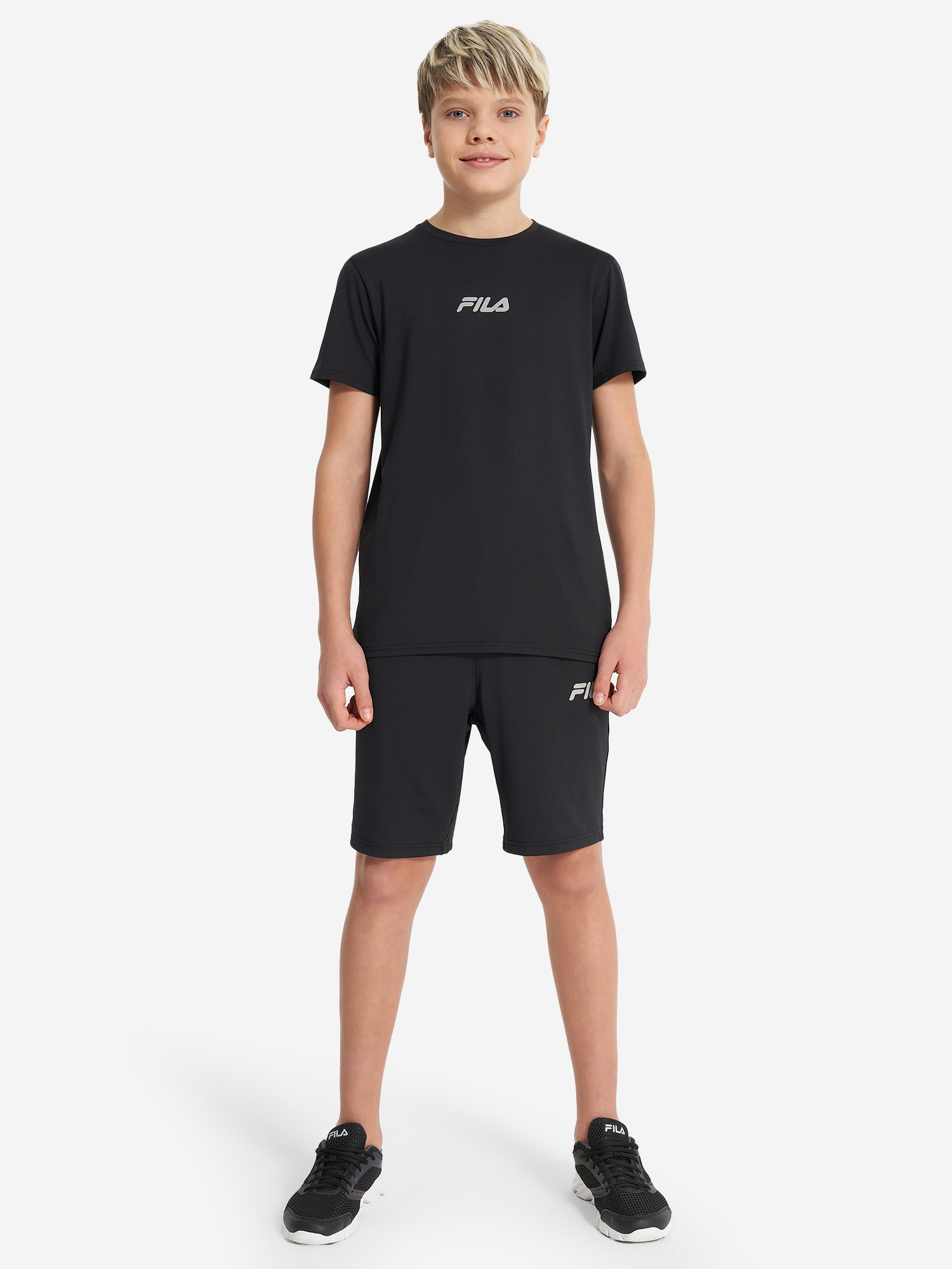 фото Шорты для мальчиков fila, черный