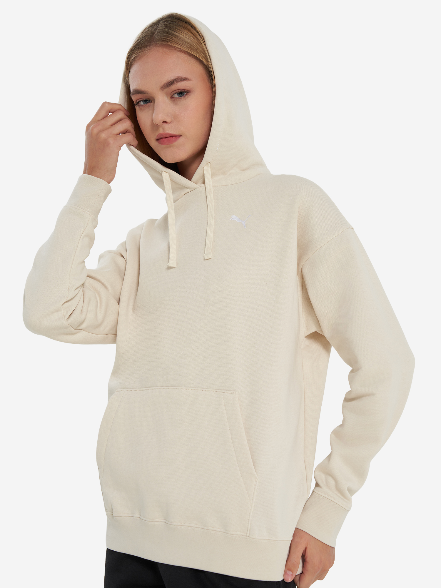 фото Худи женское puma, бежевый