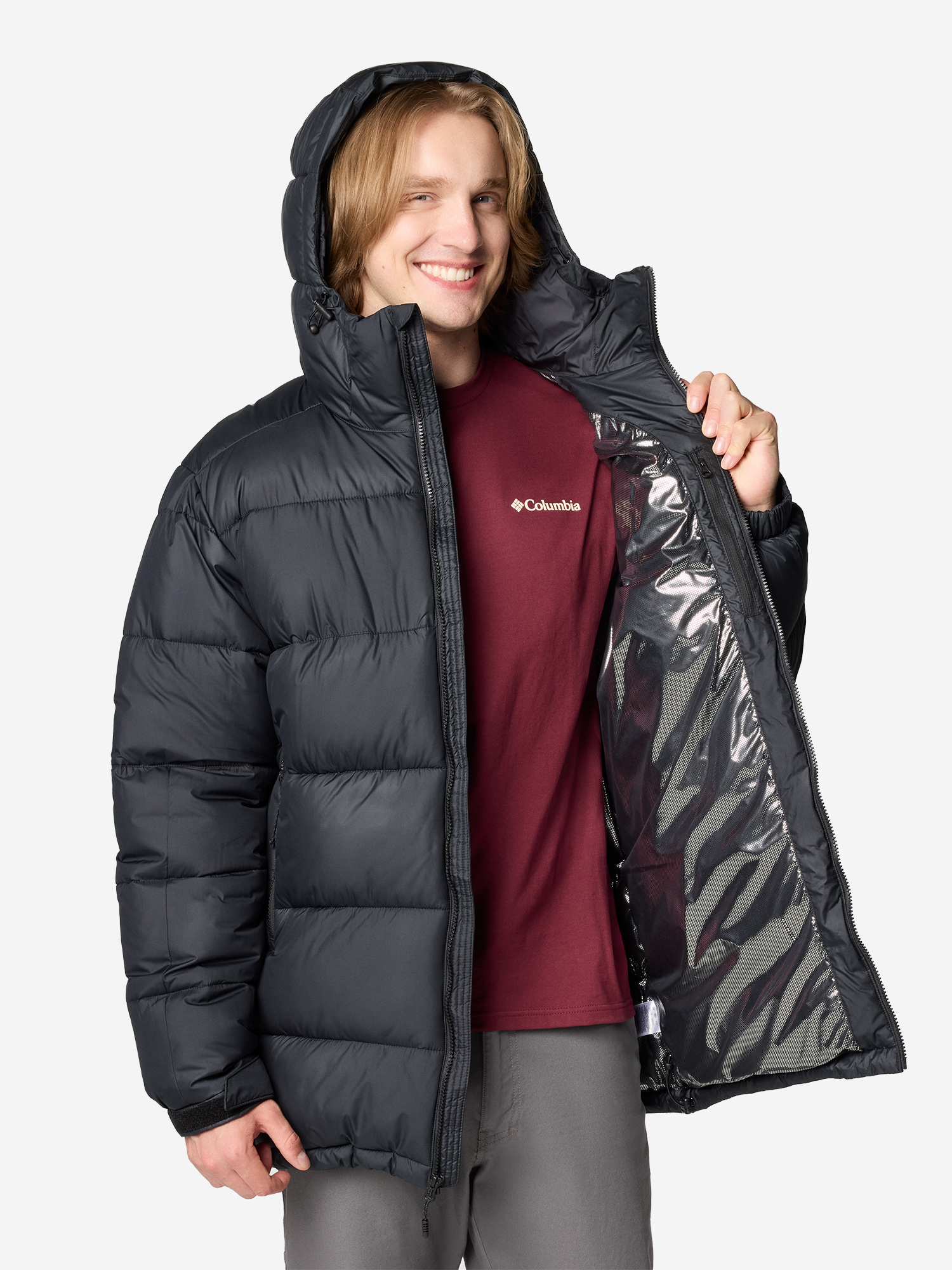 фото Куртка утепленная мужская columbia pike lake parka, черный