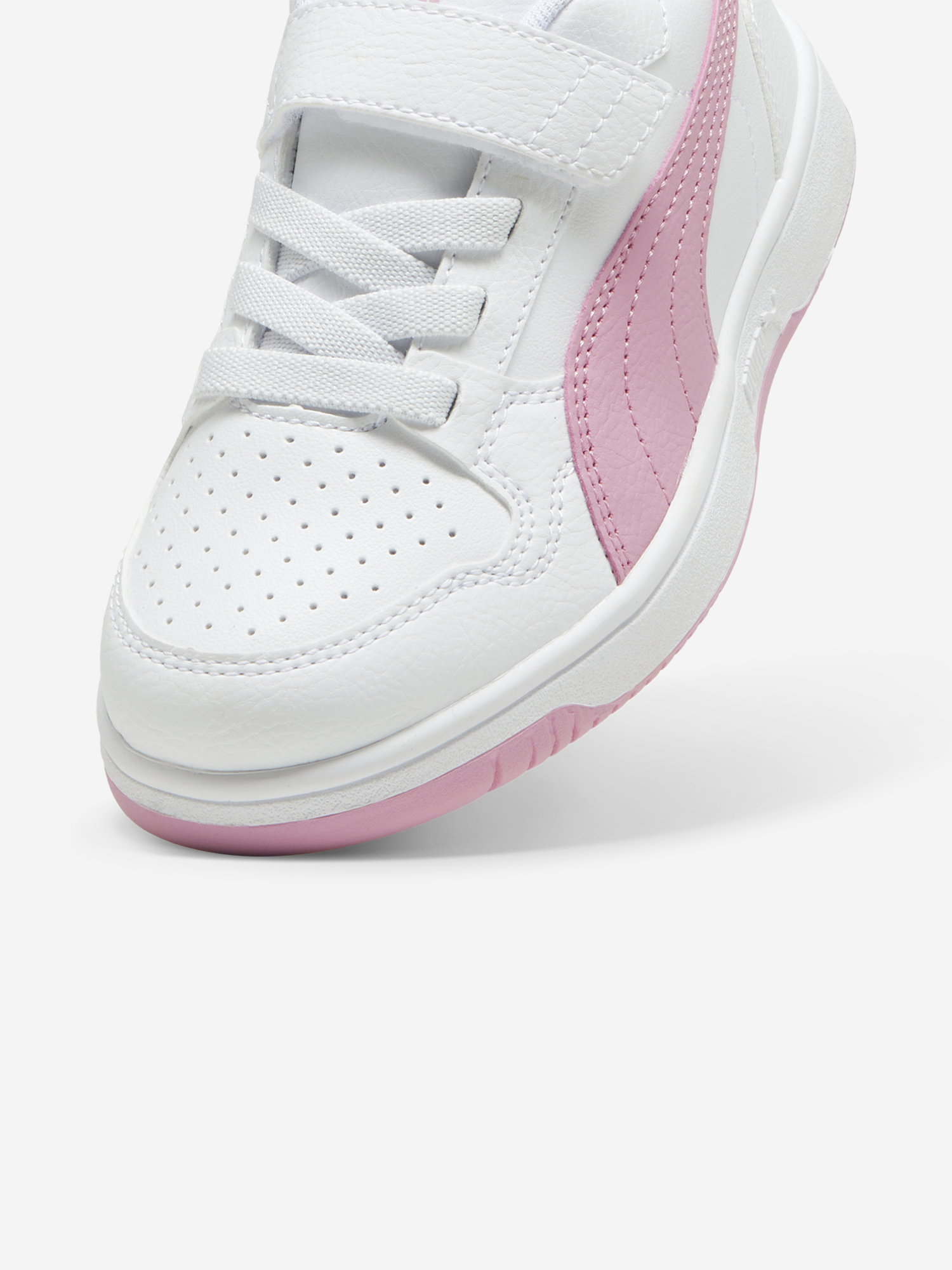 фото Кеды для девочек puma reb-l ac+ ps, белый