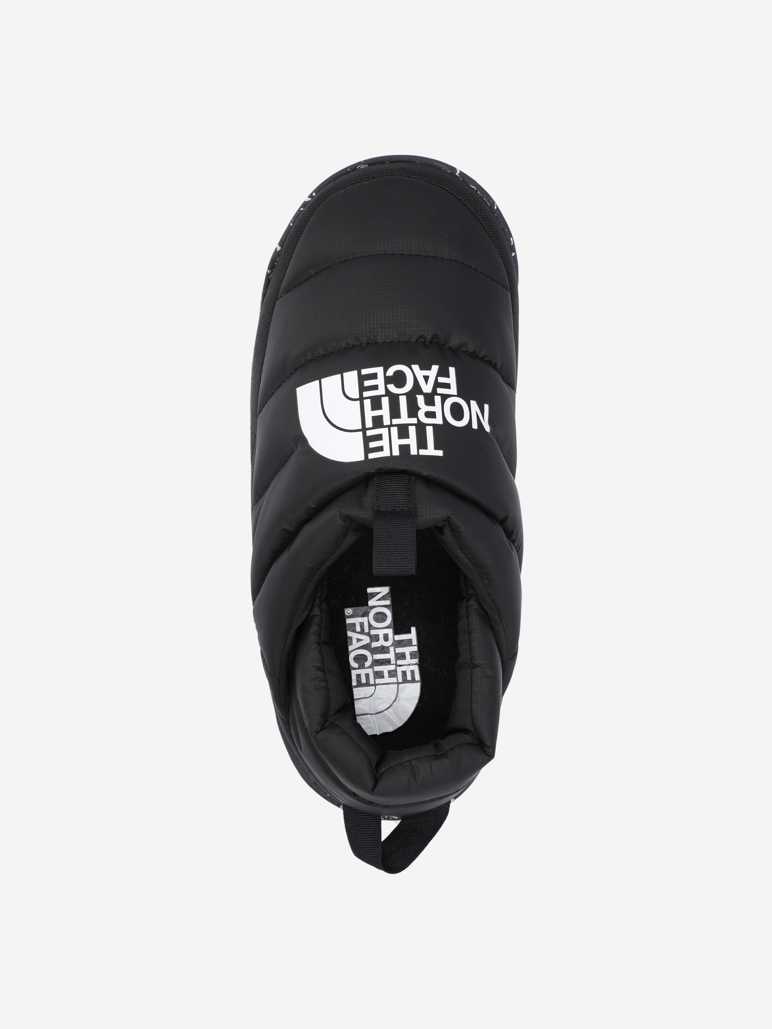 фото Слипоны утепленные женские the north face nuptse mule, черный