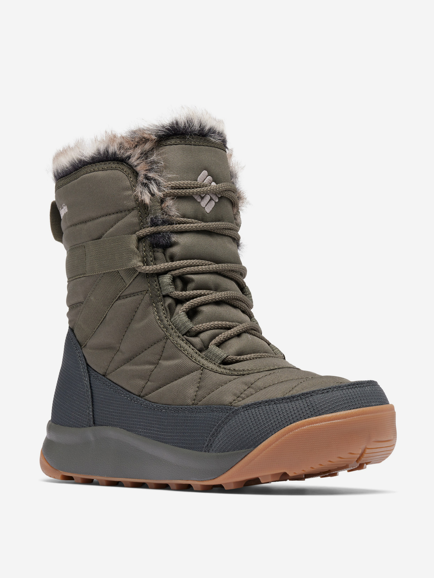 фото Сапоги утепленные женские columbia minx shorty iv, зеленый