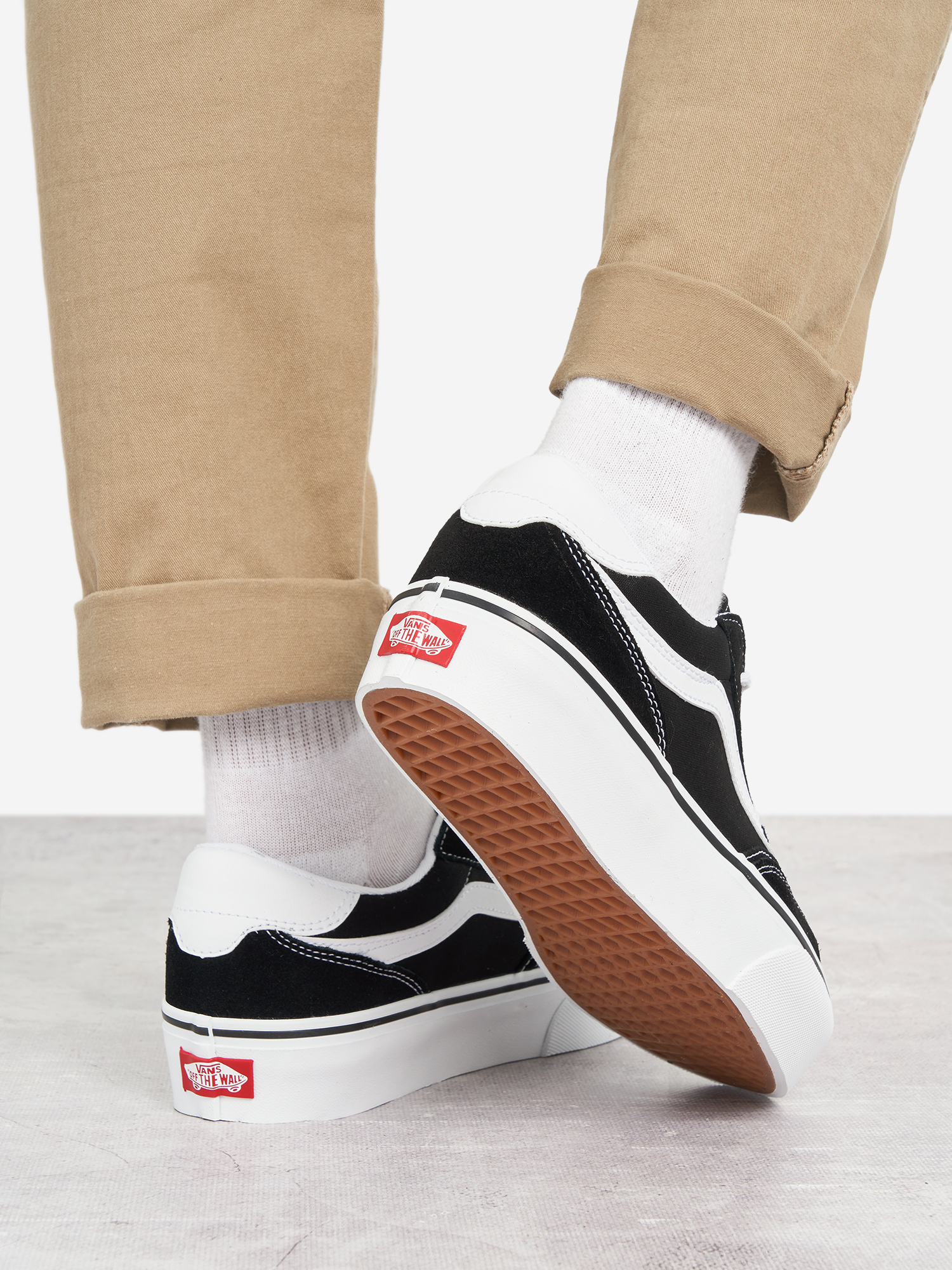фото Кеды женские vans brooklyn ls platform, черный