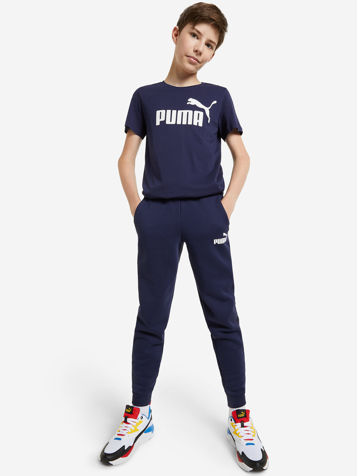 фото Футболка для мальчиков puma ess, синий