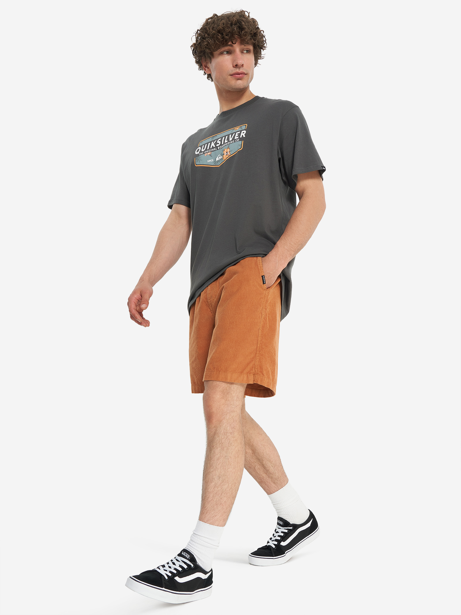 фото Футболка мужская quiksilver ultimate classic, серый