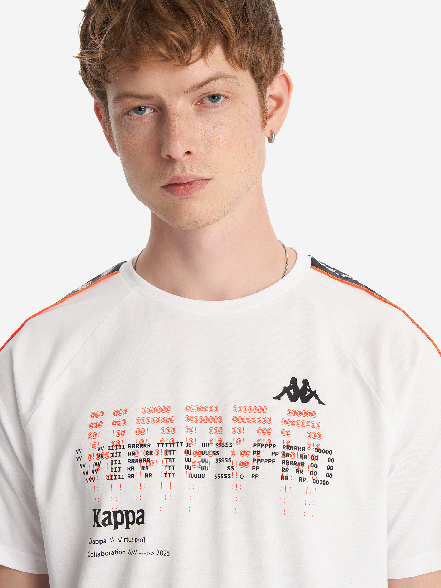 фото Футболка kappa x virtus.pro, белый