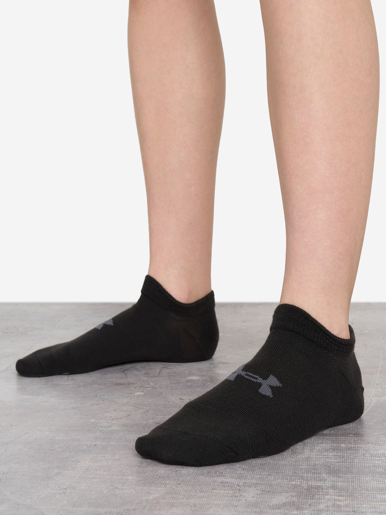 фото Носки under armour essential no show, 6 пар, черный
